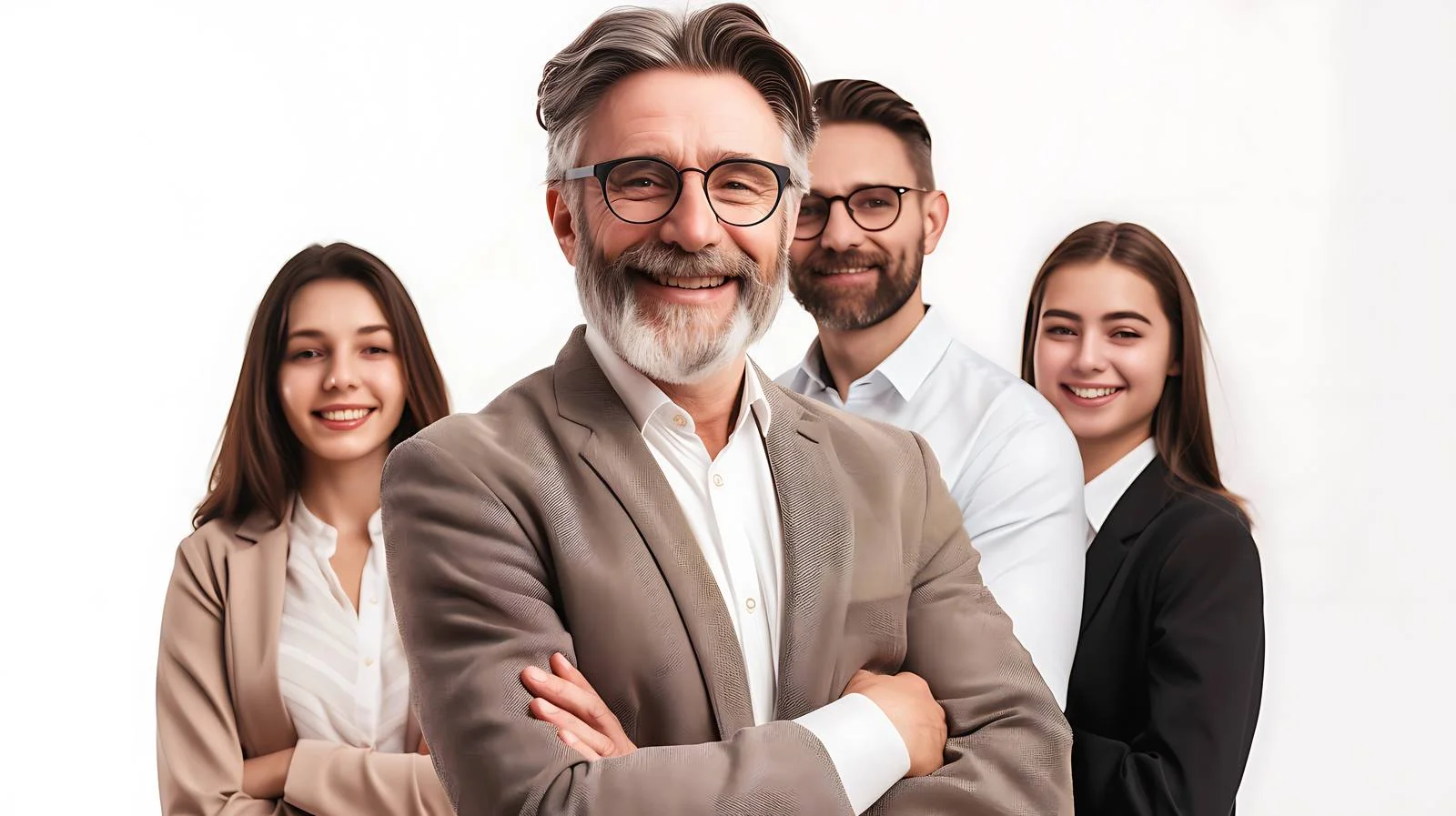 Professional Team in Office Setting — free download from Dotvec