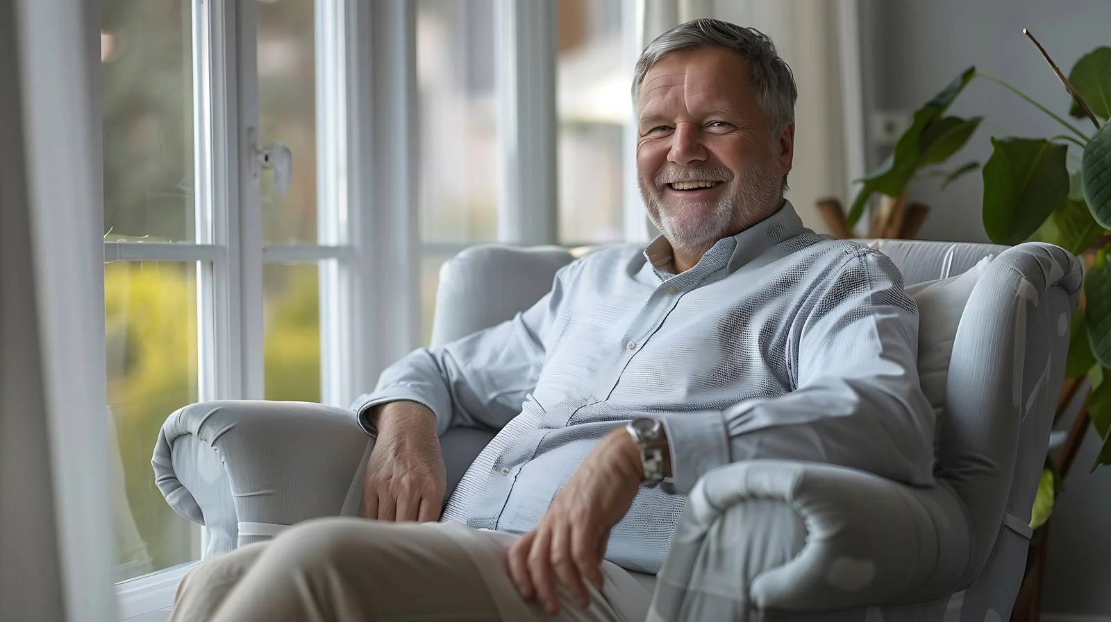 Tranquil Man by Window — free download from Dotvec