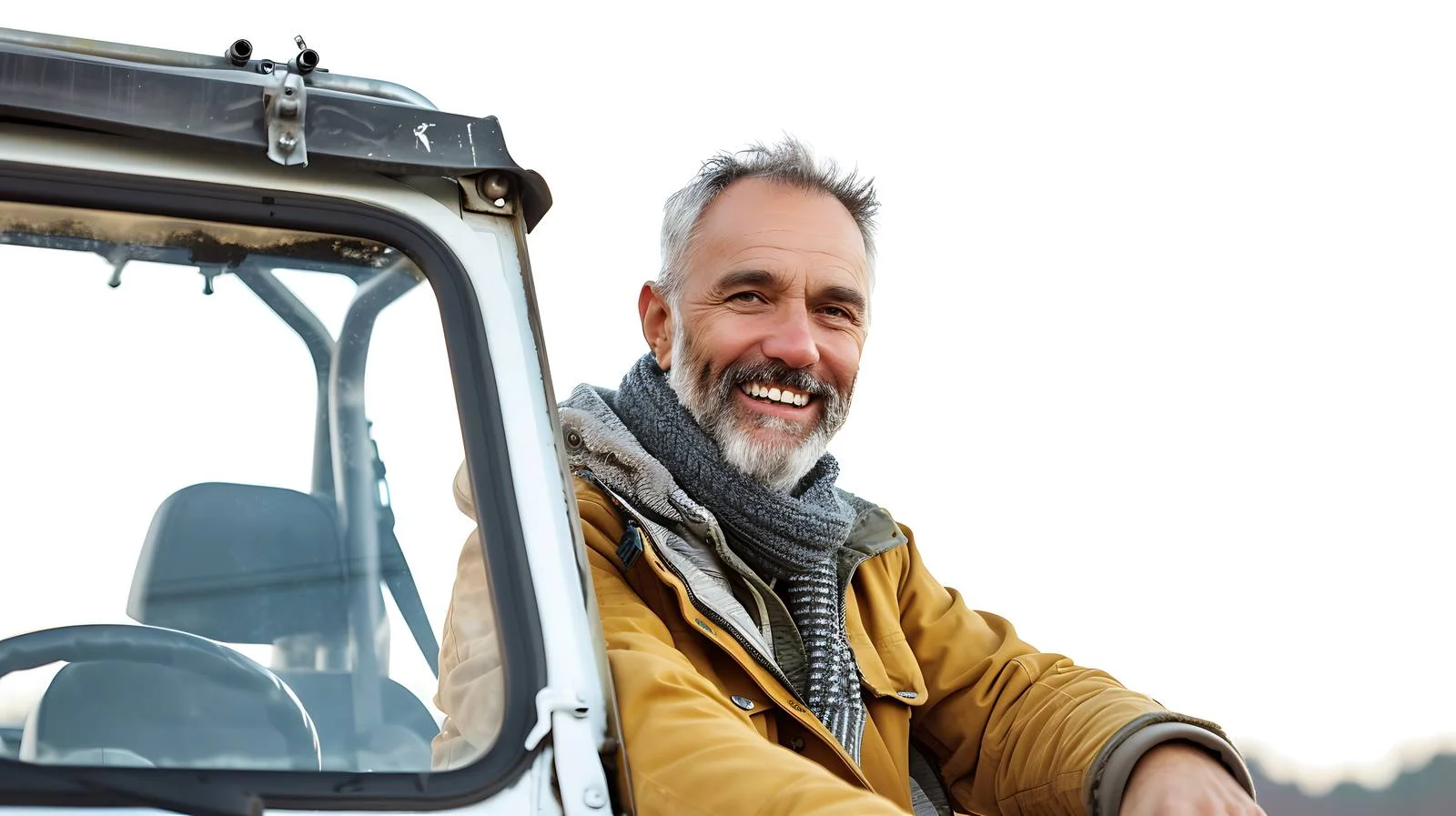 Happy Man in Off-Road Vehicle — free download from Dotvec