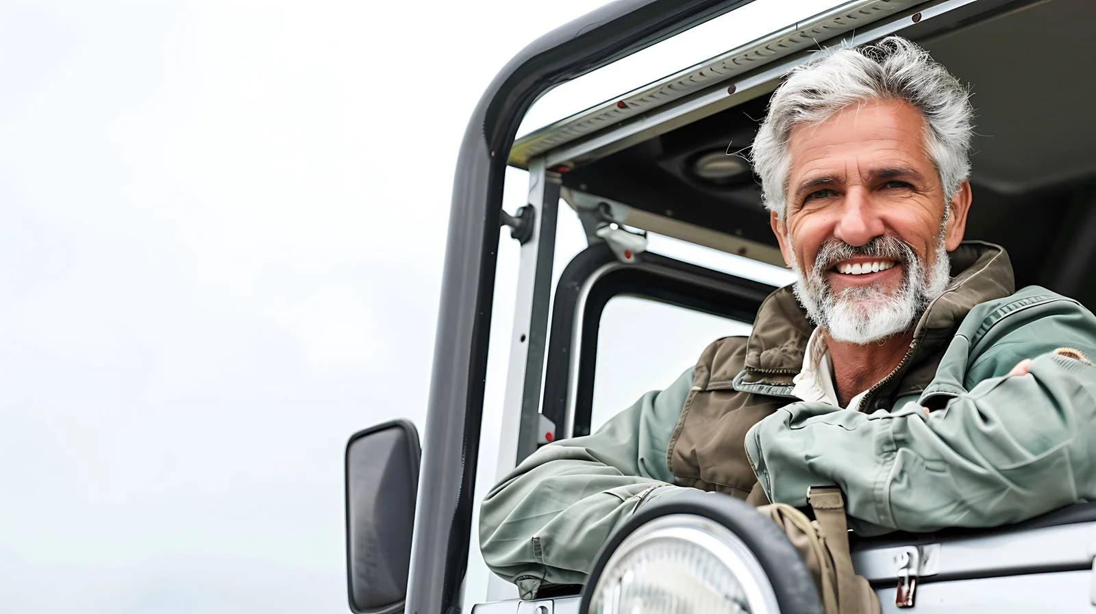 Happy Man Off-Roading — free download from Dotvec