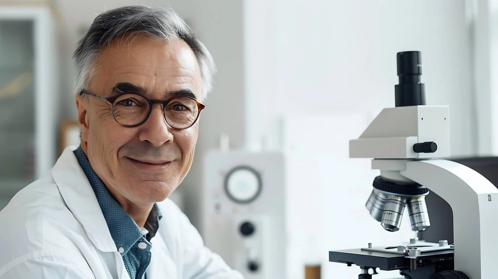 Mature Man Examining Equipment — free download from Dotvec