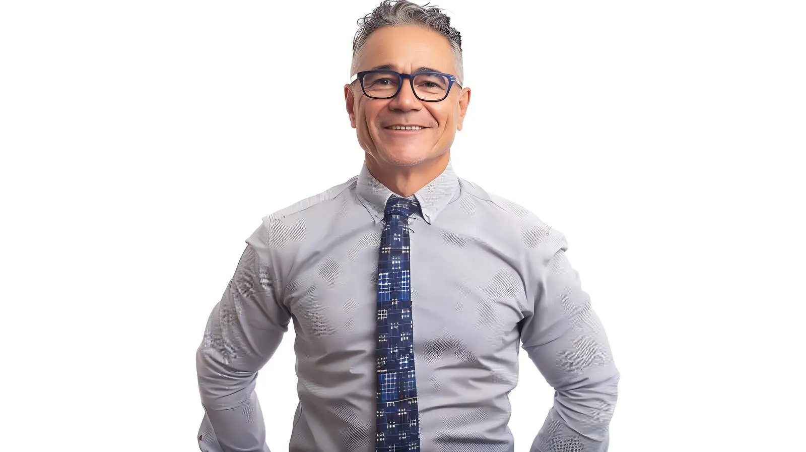 Smiling Middle-Aged Businessman in Shirt and Tie — free download from Dotvec