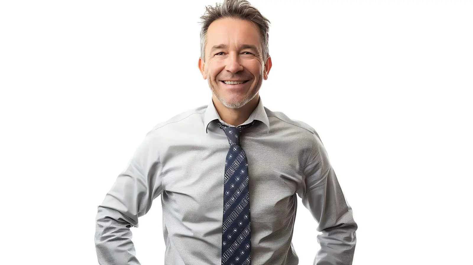Smiling Middle-Aged Businessman in Professional Attire – free profile image from Dotvec