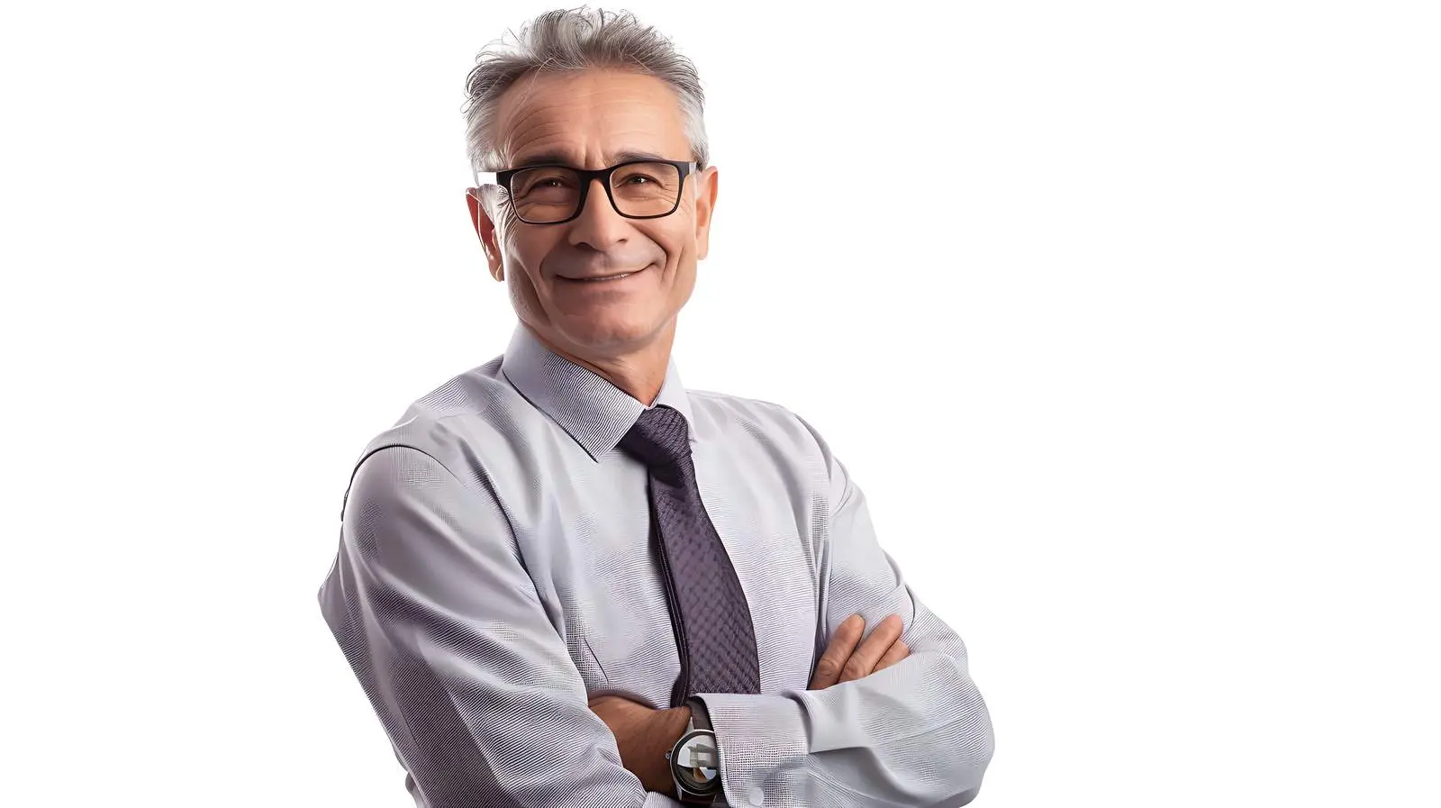 Smiling Middle-Aged Businessman in Shirt and Tie — free download from Dotvec