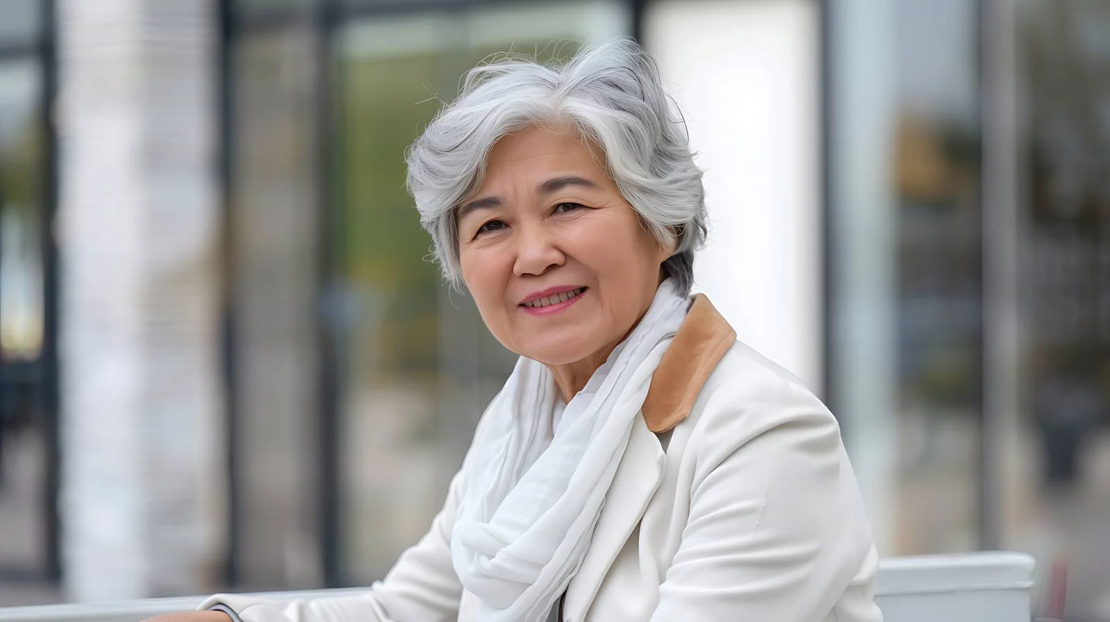 Elderly Businesswoman Outdoor Portrait — free download from Dotvec