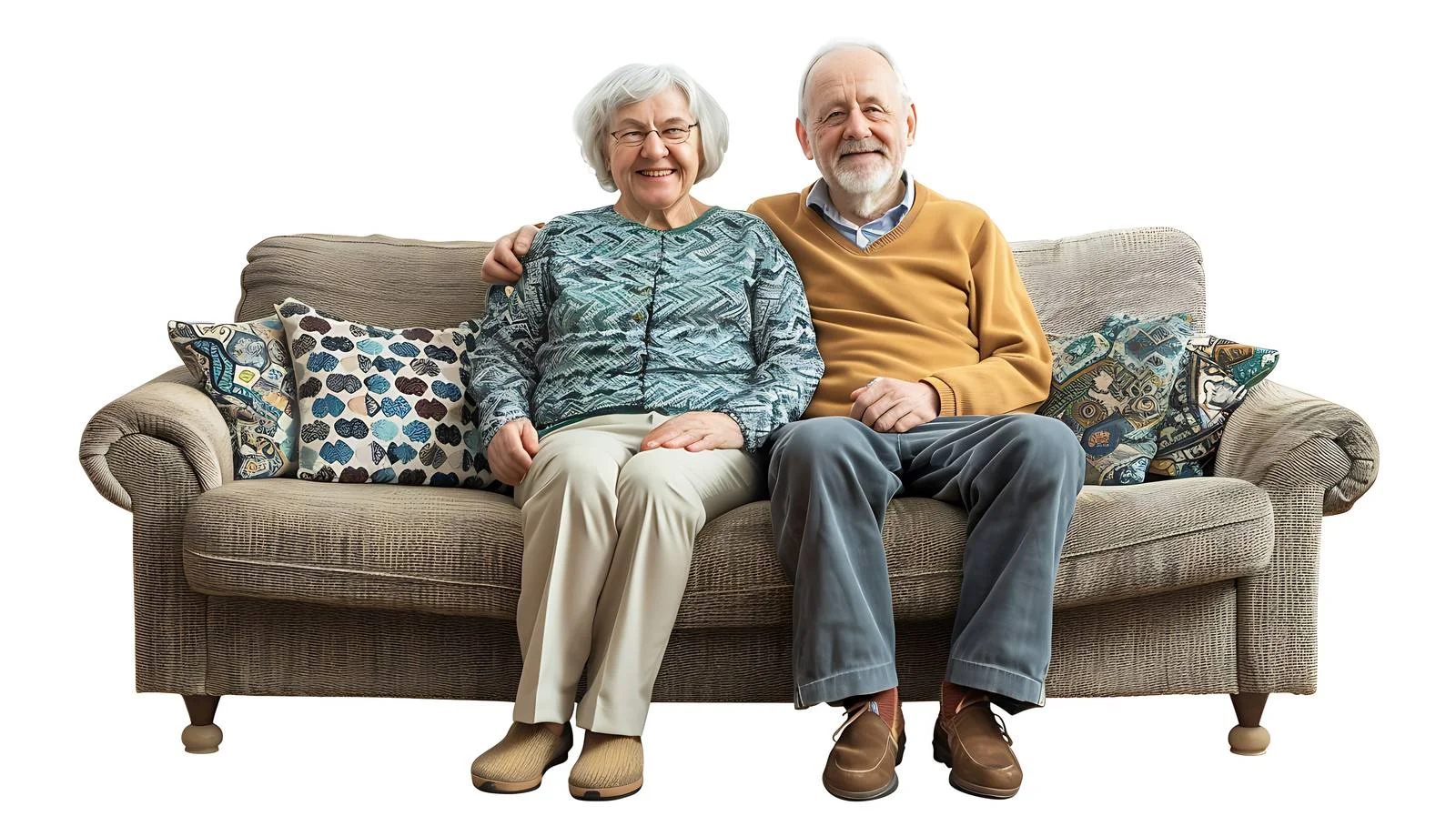 Elderly Couple Relaxing at Home — free download from Dotvec