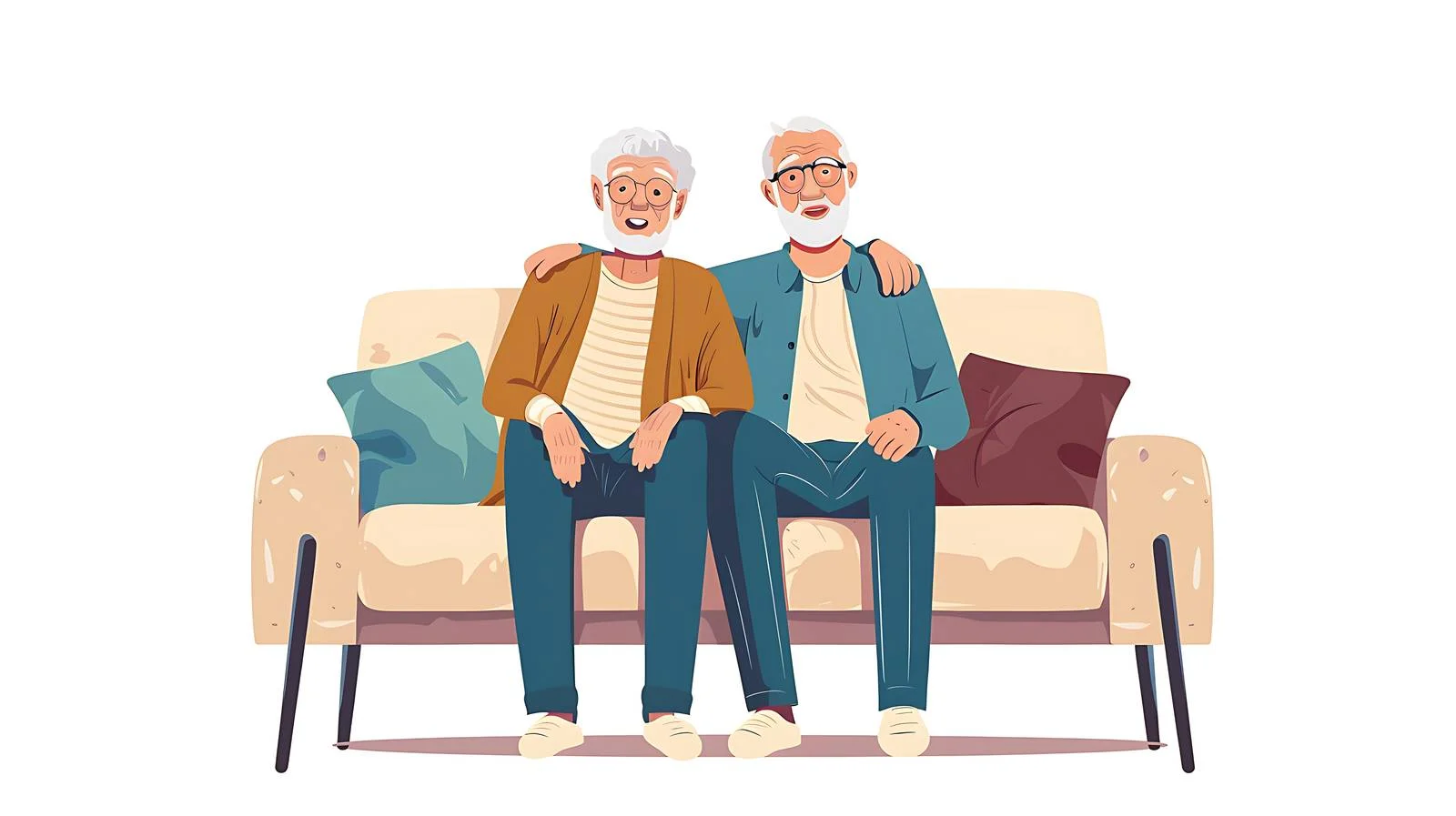 Happy Senior Couple Relaxing at Home — free download from Dotvec