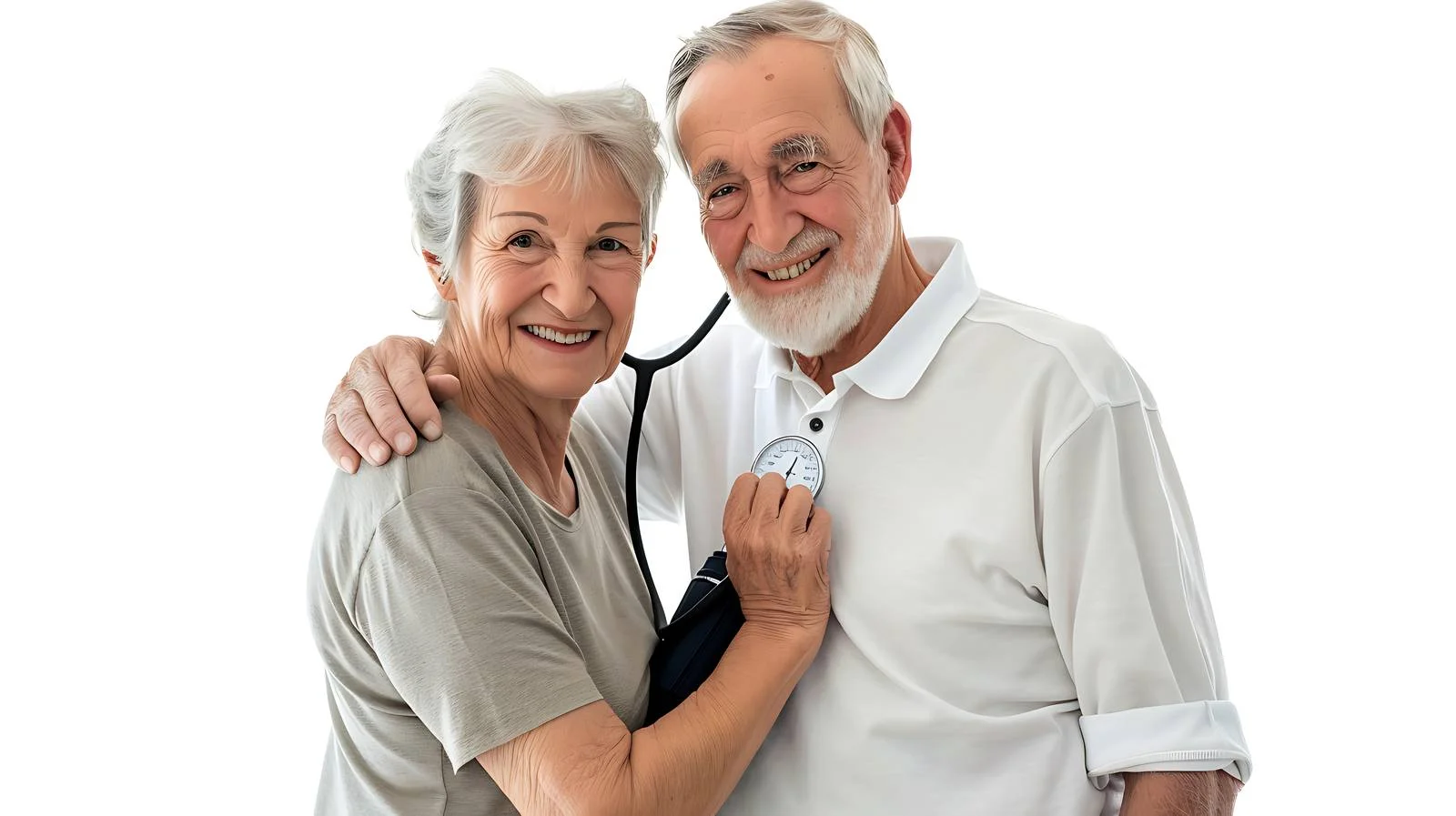 Elderly Couple Checking Blood Pressure — free download from Dotvec