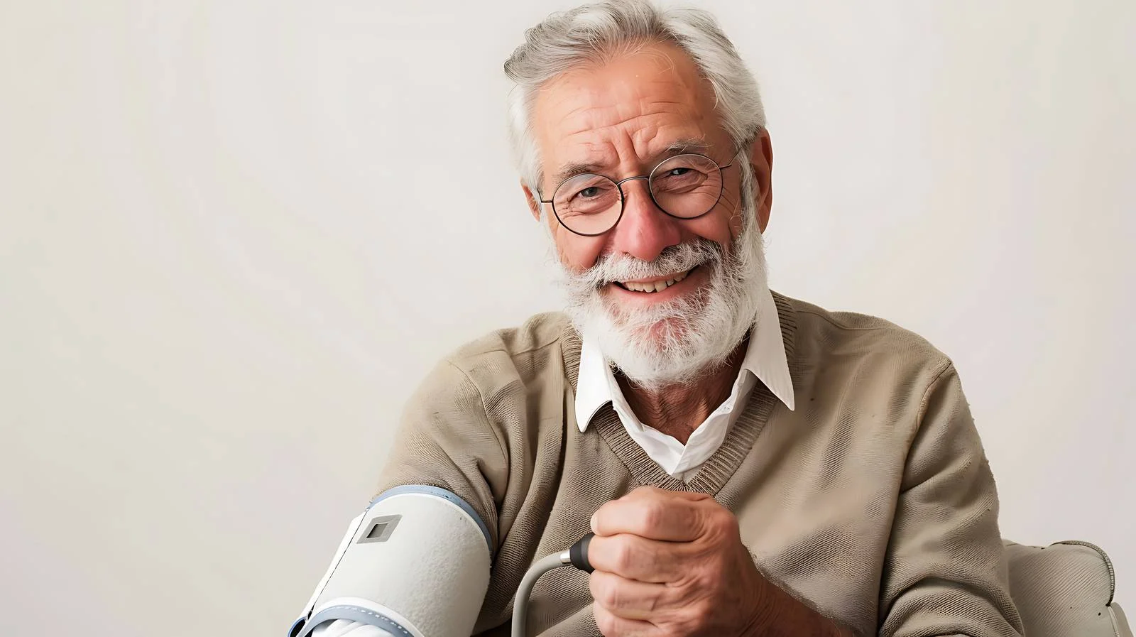 Senior Man Checking Blood Pressure — free download from Dotvec