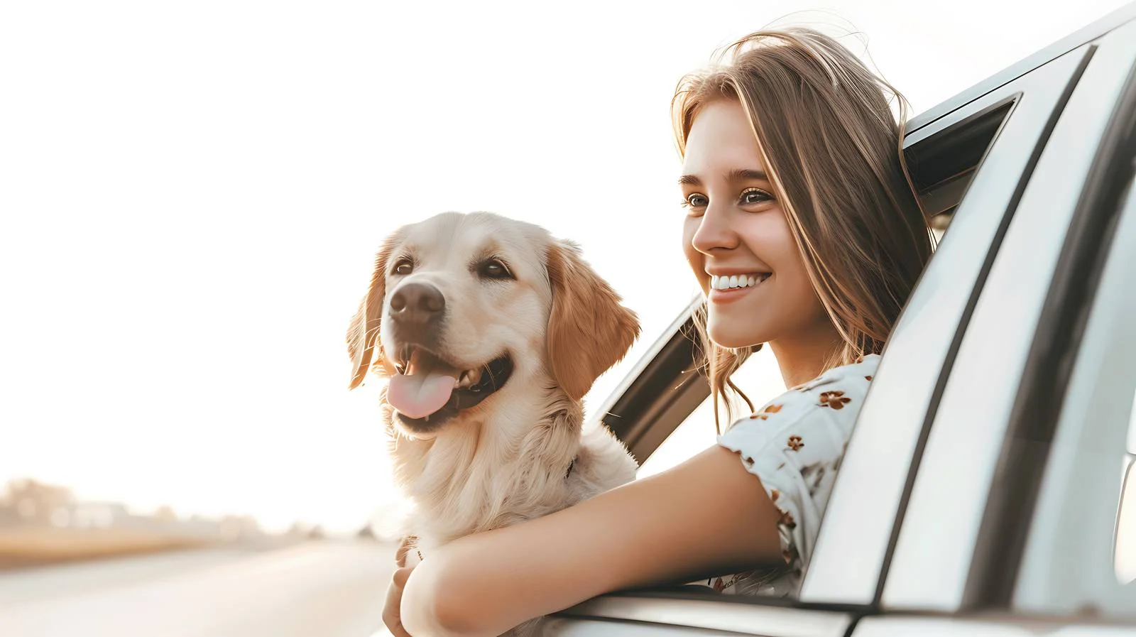 Woman Smiling at Dog Interaction — free download from Dotvec