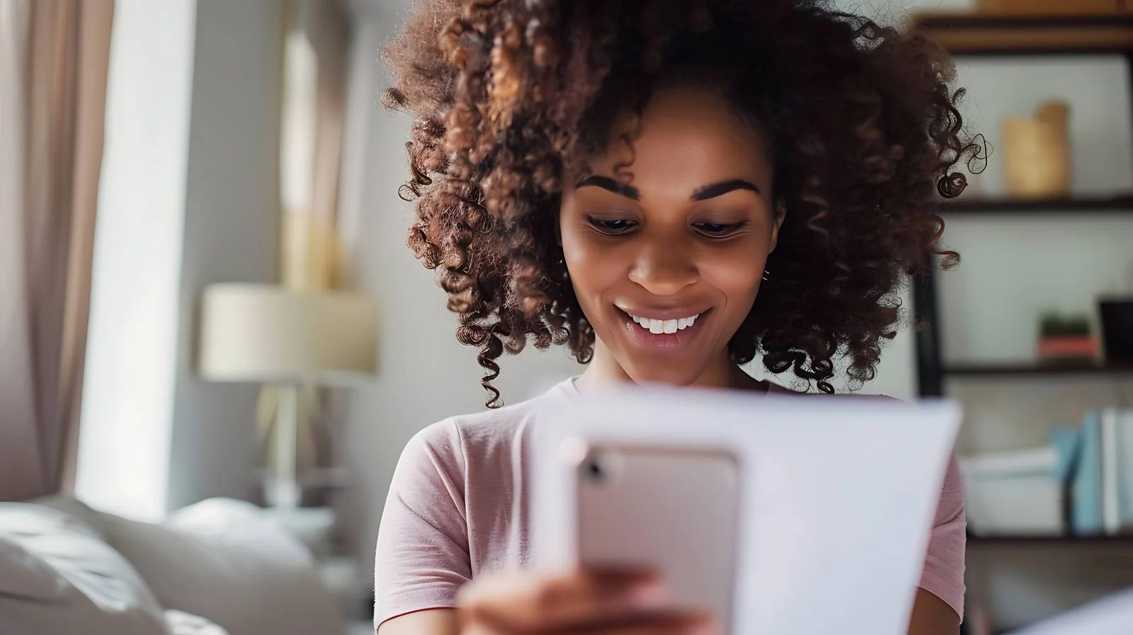 Businesswoman Multitasking in Office Setting — free download from Dotvec