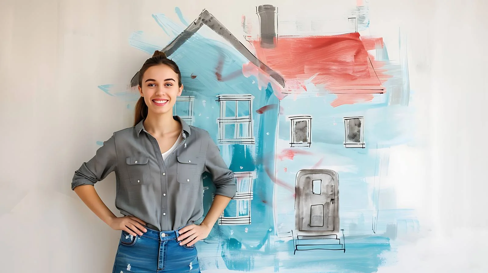 Confident Woman Standing Outdoors — free download from Dotvec