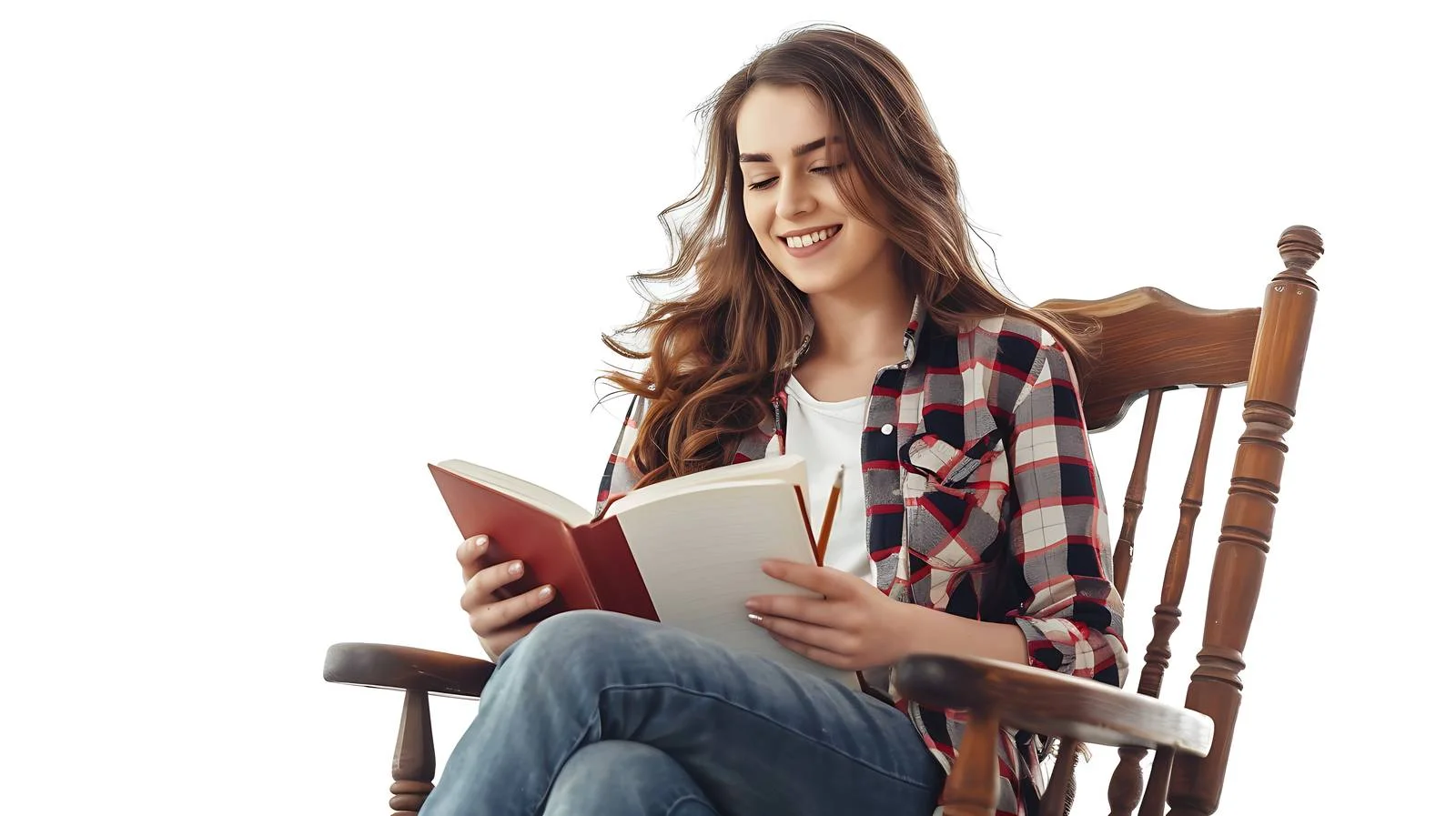 Joyful Writing on Rocking Chair — free download from Dotvec