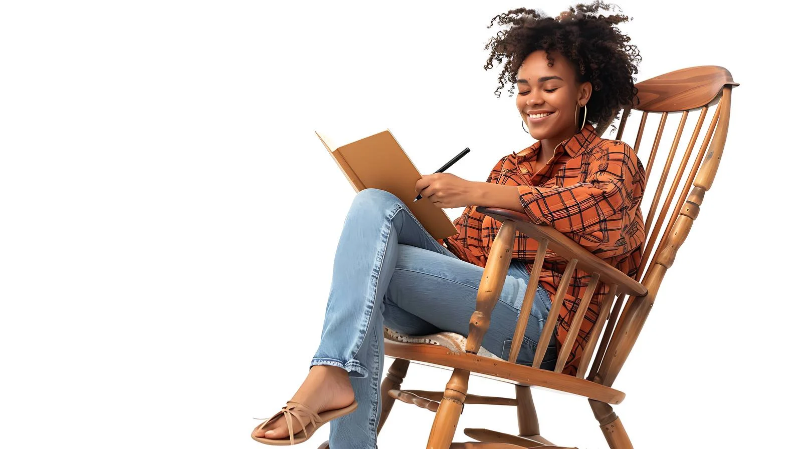 Serene Writing Session Outdoors — free download from Dotvec