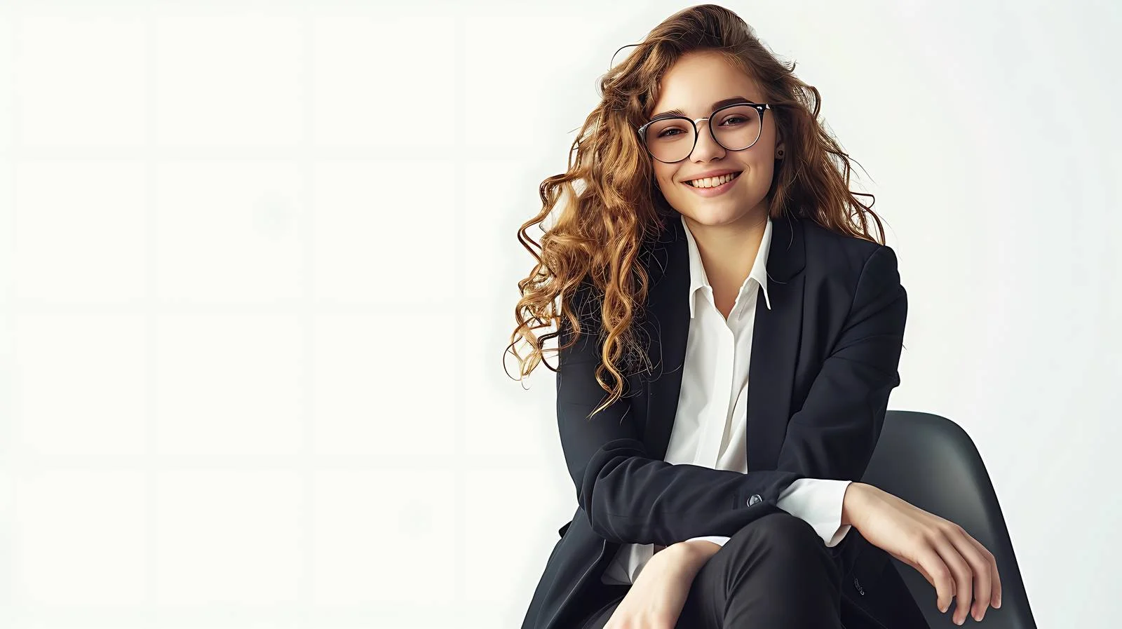 Professional Businesswoman at Office Chair — free download from Dotvec