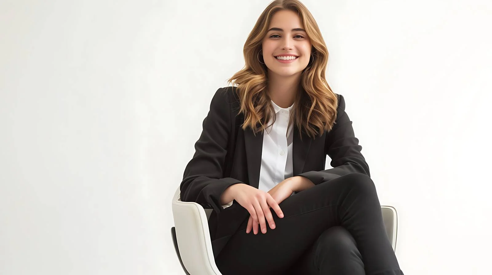 Joyful Businesswoman in Office — free download from Dotvec