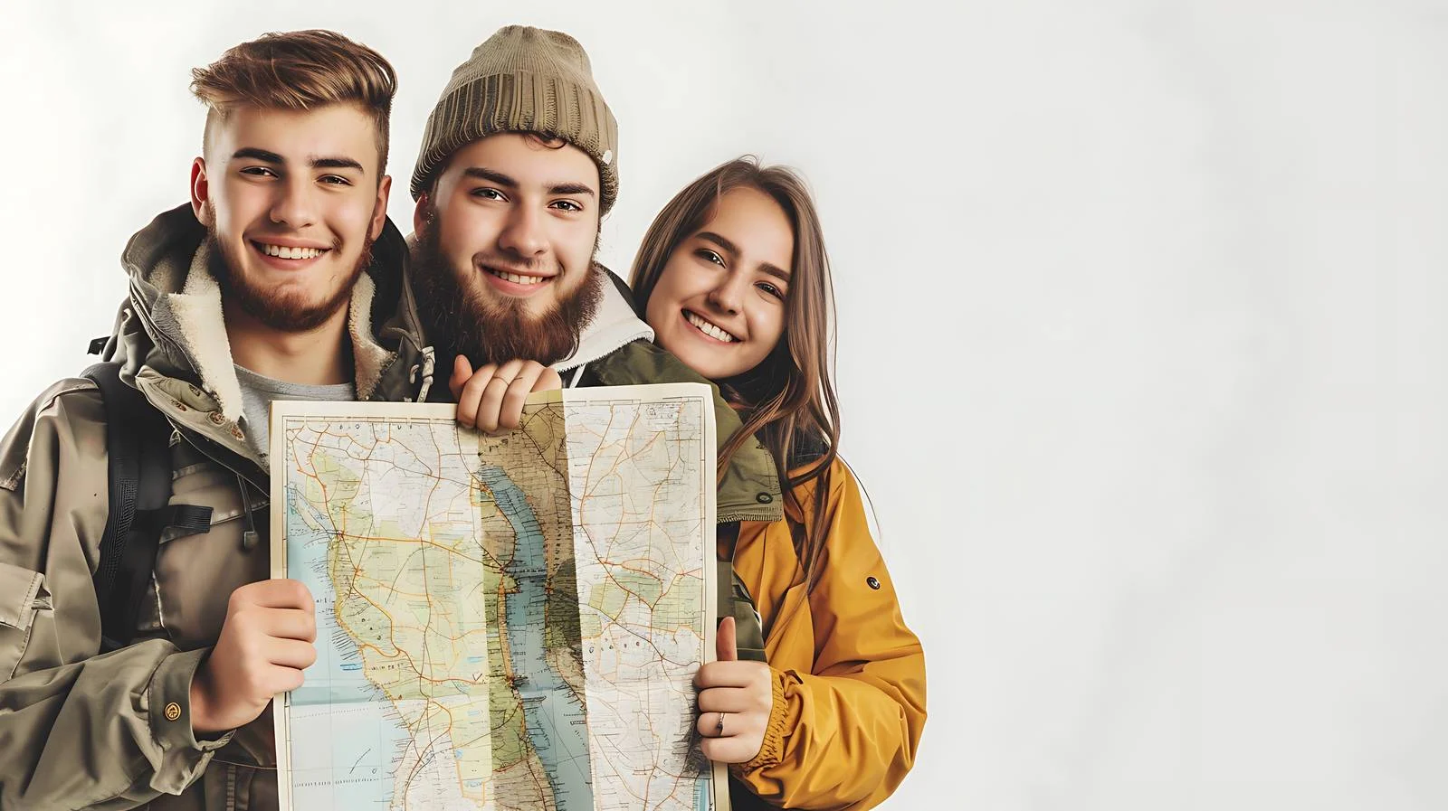 Happy Couple Forest Exploration — free download from Dotvec