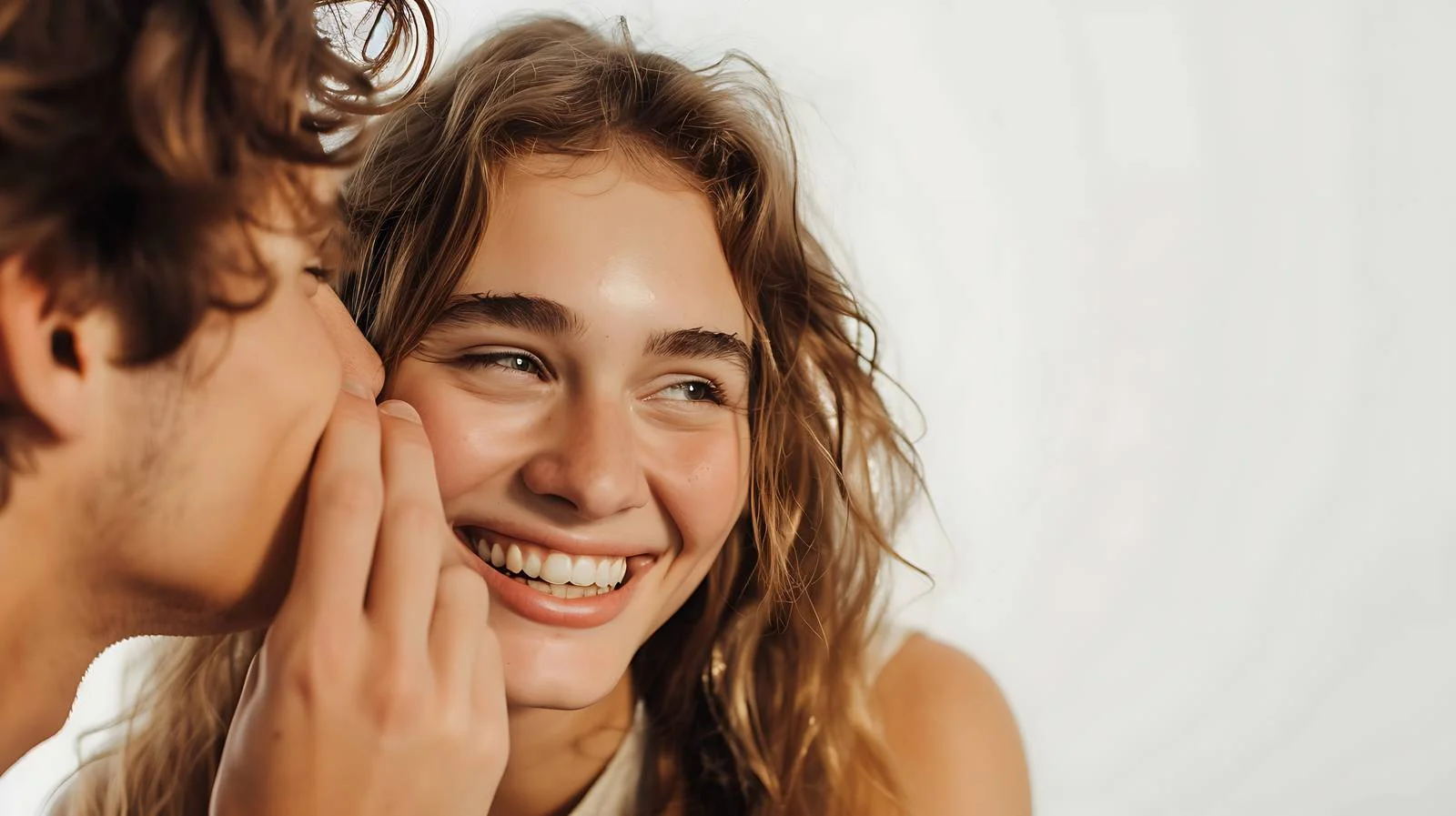 Affectionate Couple Smiling Together — free download from Dotvec