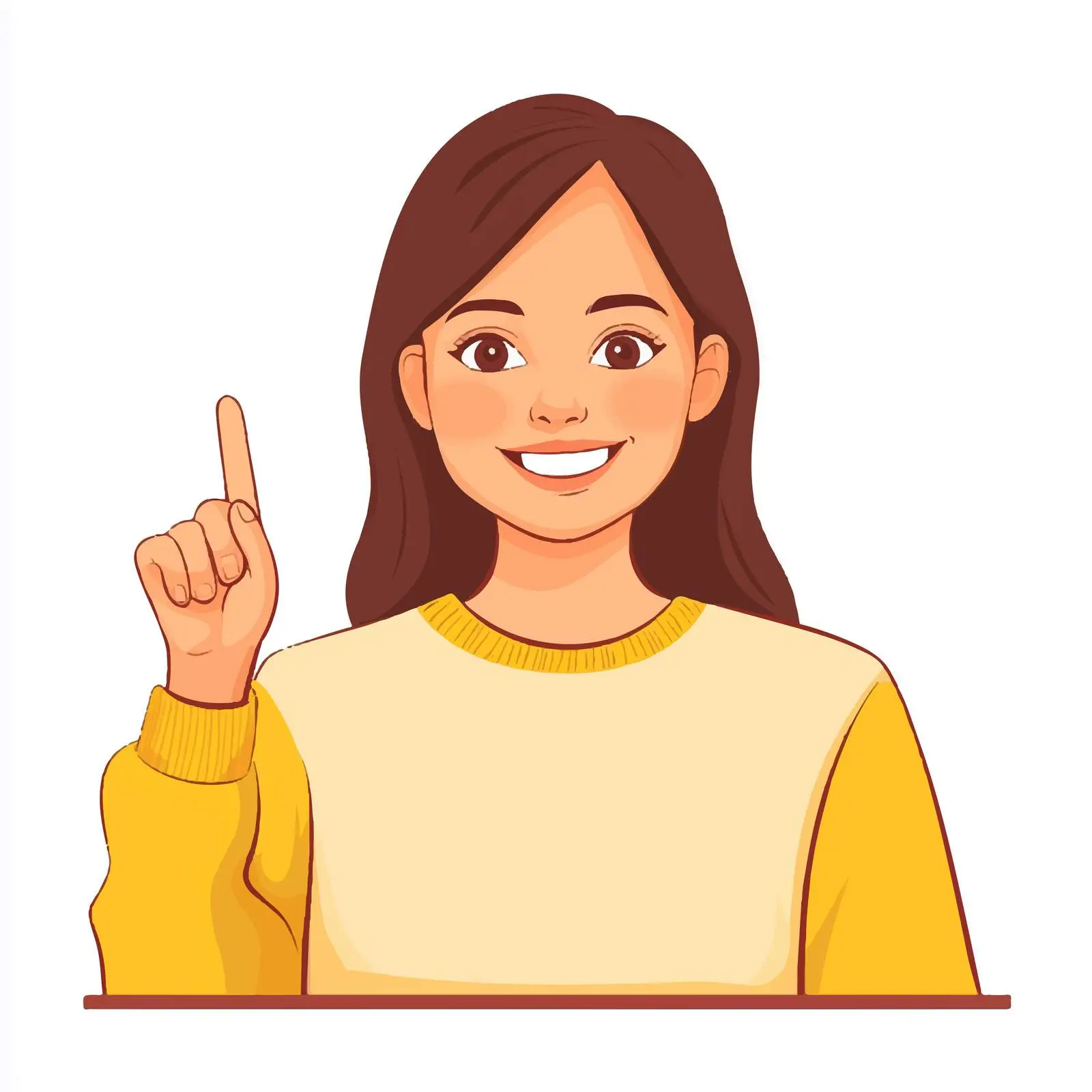 Happy Woman Pointing at Great Deal — free download from Dotvec