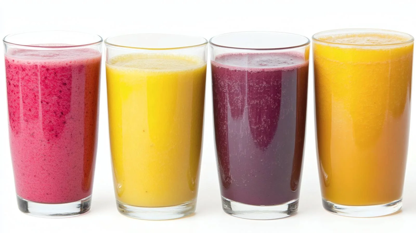 Delicious Smoothies and Juices on White Background — free download from Dotvec