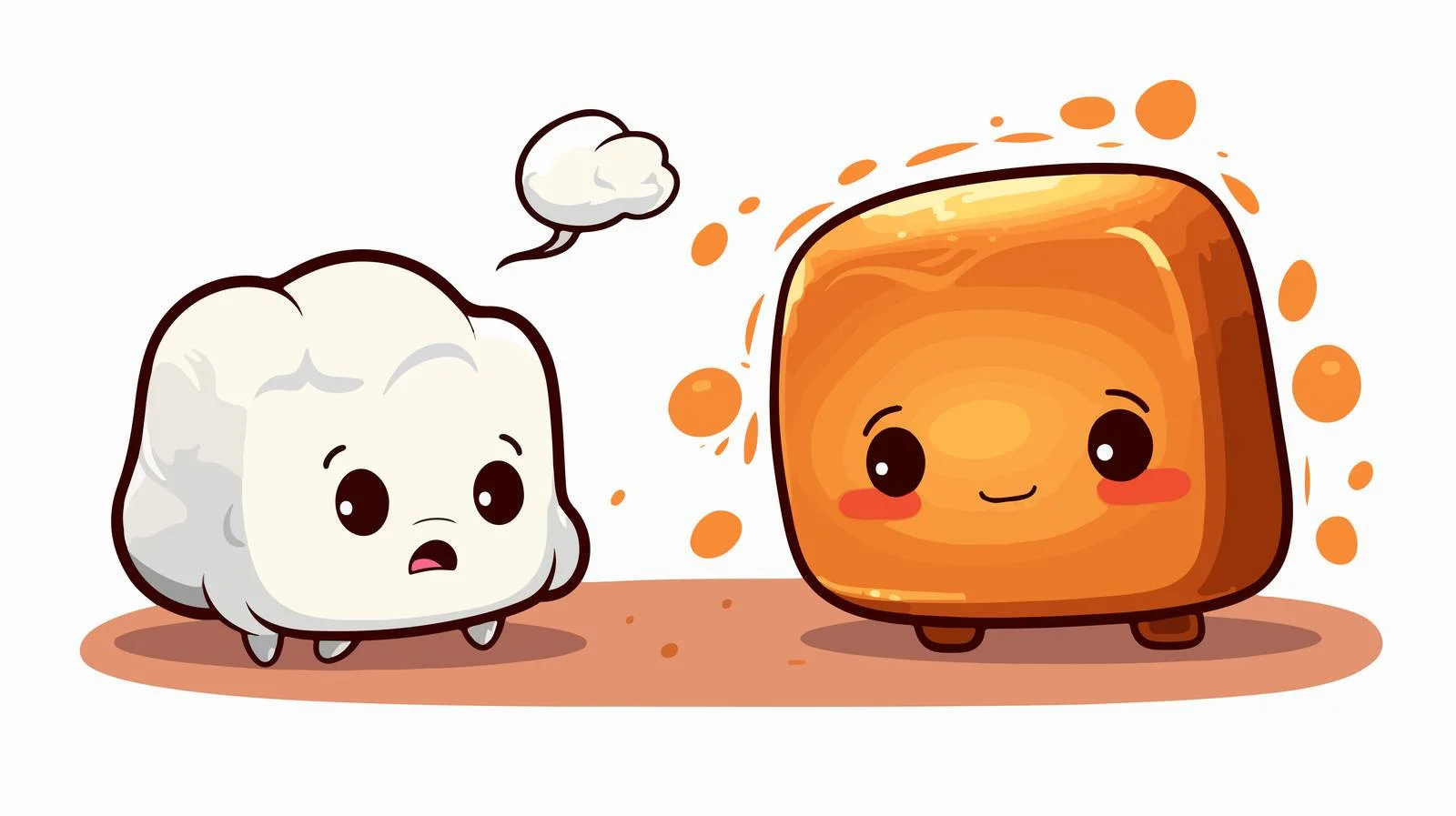 Whimsical S'mores Cartoon Print — free download from Dotvec