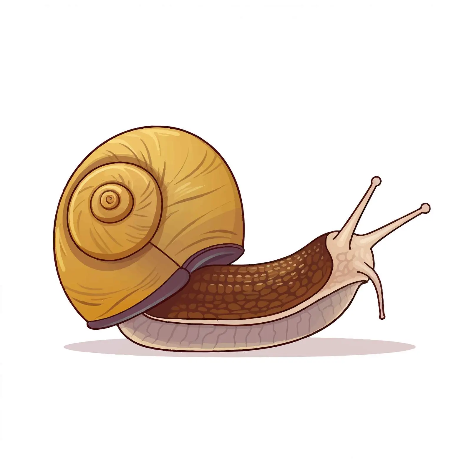 Line Art Snail Vector Illustration – free nail illustration image from Dotvec