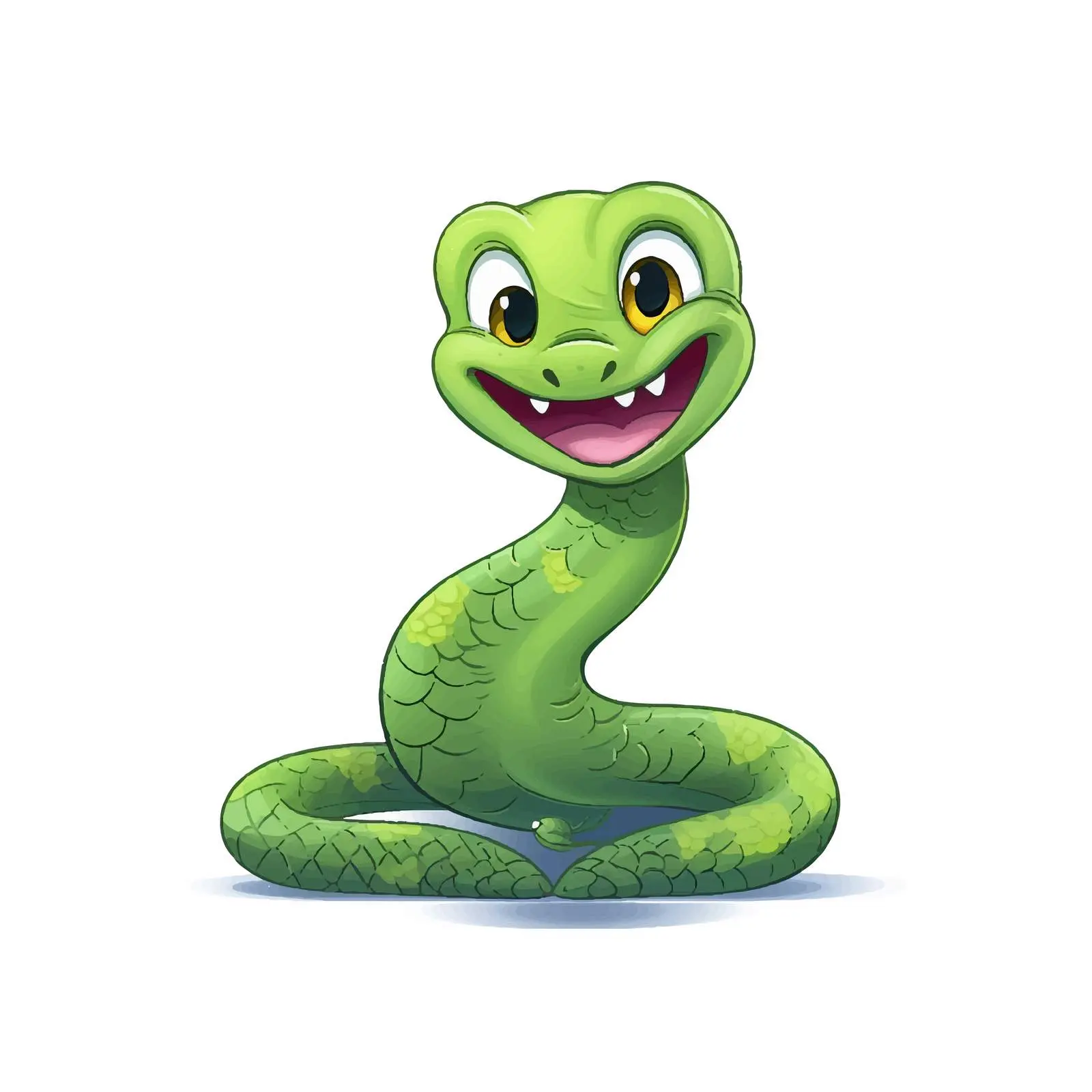 Cartoon Snake Sketch Vector Illustration — free download from Dotvec