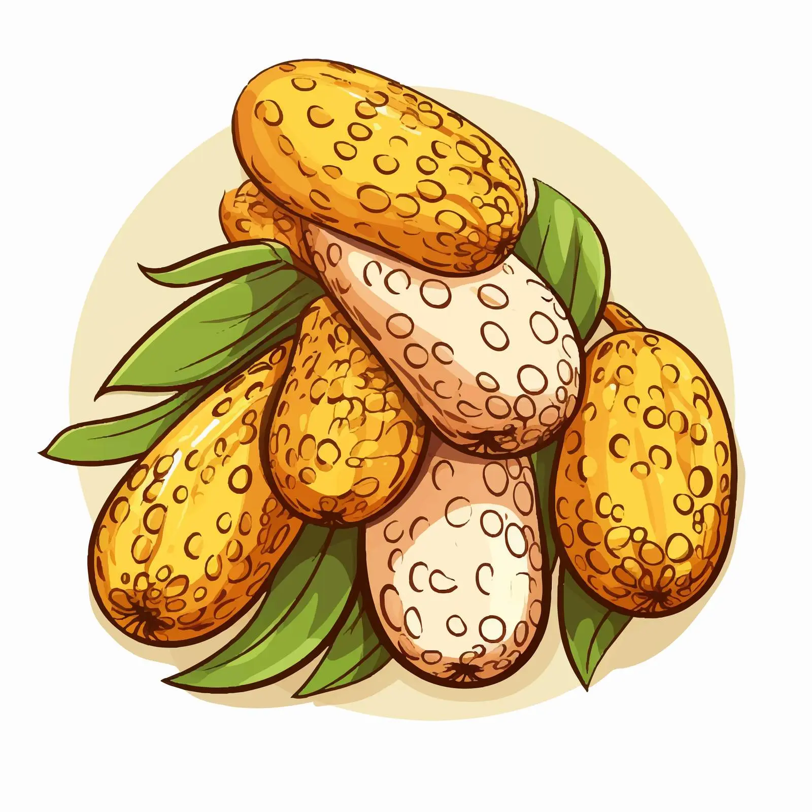 Snake Fruit Vector Illustration on White Background — free download from Dotvec