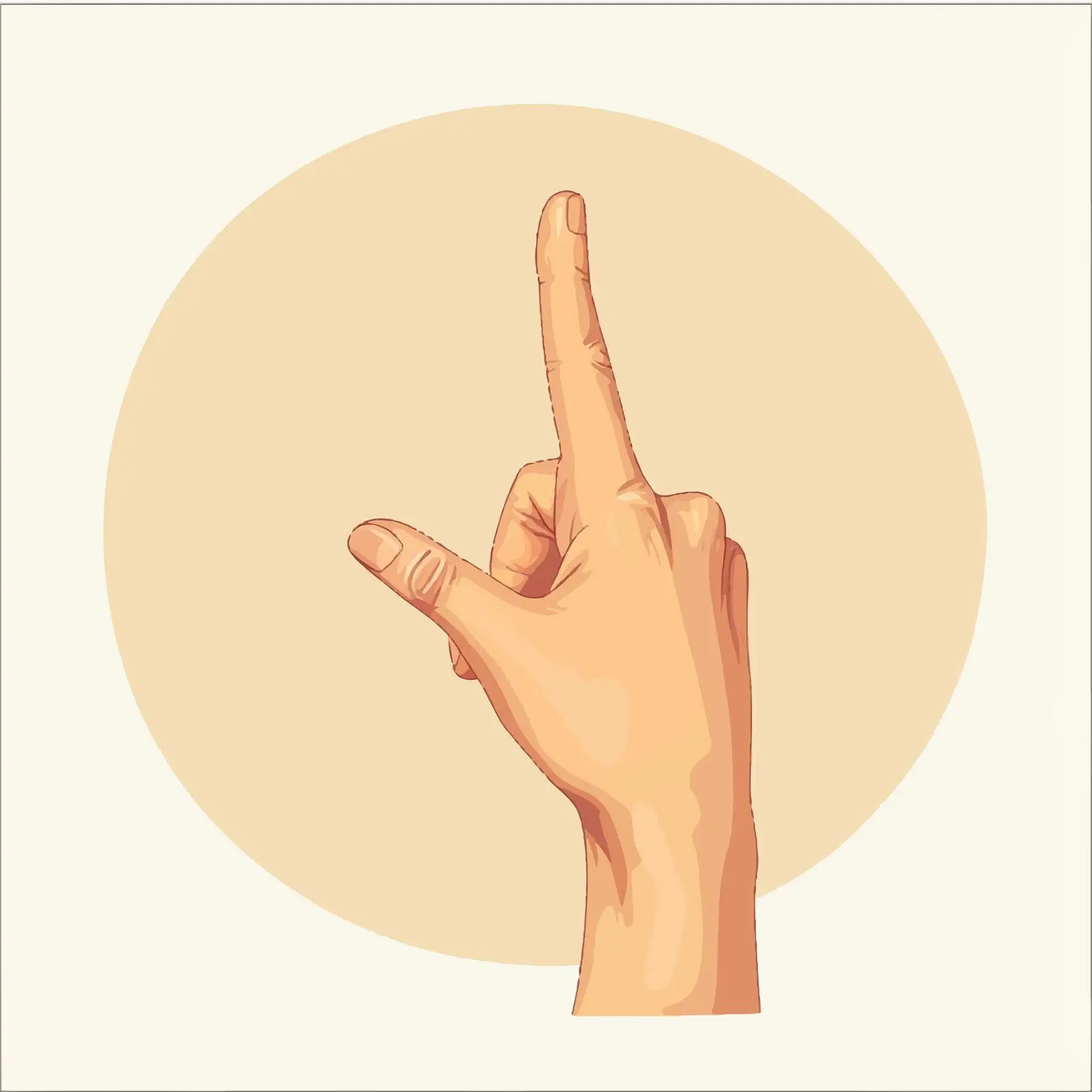 Snapping Fingers Gesture Flat Vector Illustration — free download from Dotvec