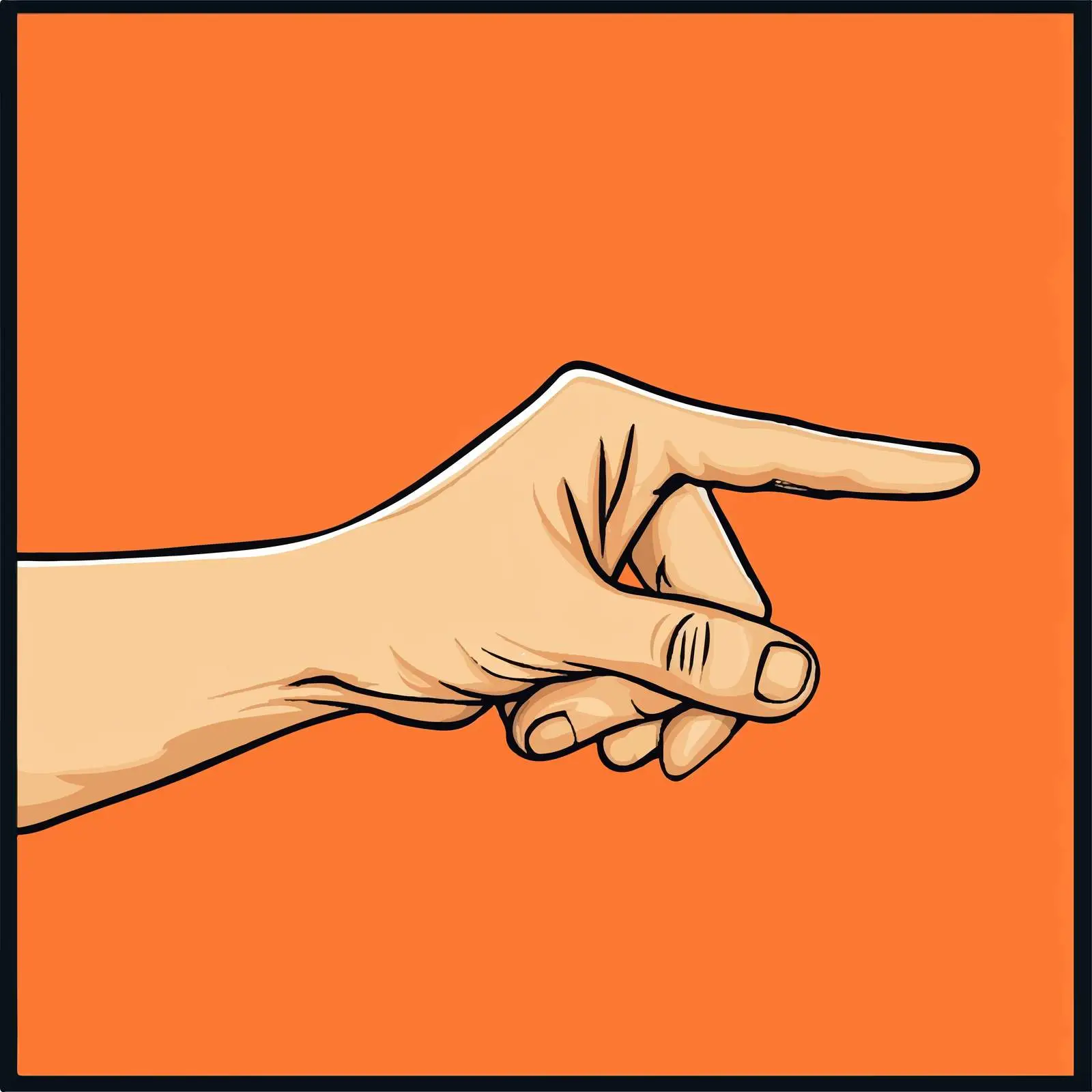 Flat Vector Snapping Fingers Gesture Illustration — free download from Dotvec