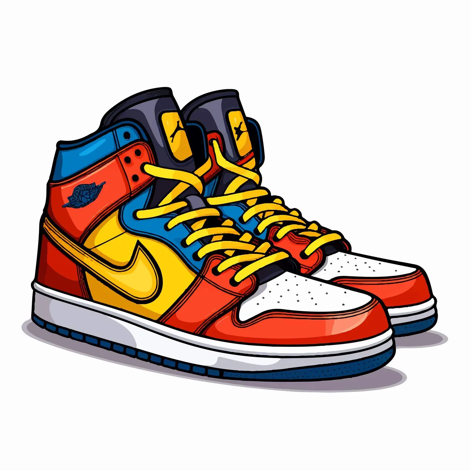 Cartoon Sneaker Vector Illustration Image – free trendy shoes image from Dotvec