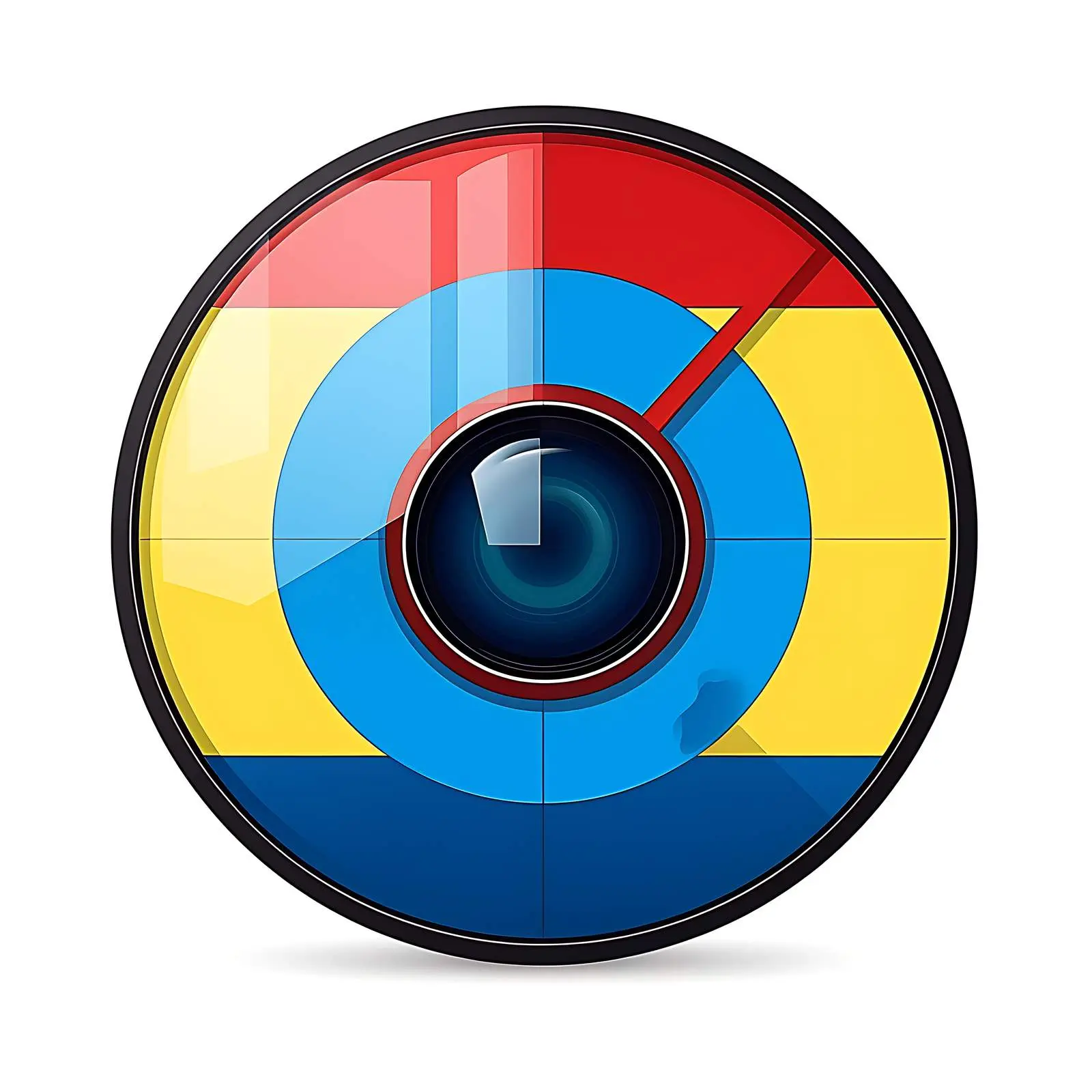 Conceptual Sniper Sight with National Flag Colors — free download from Dotvec
