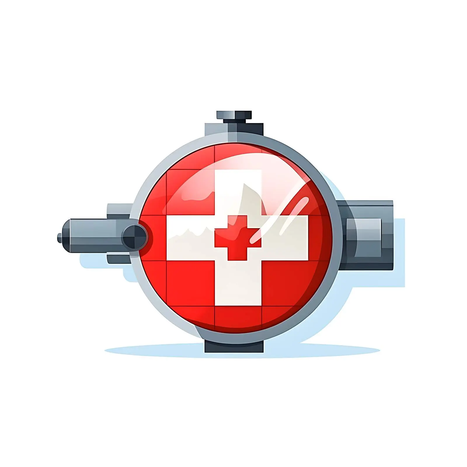 Colorful Sniper Sight Design Inspired by National Flags – free vector graphics image from Dotvec