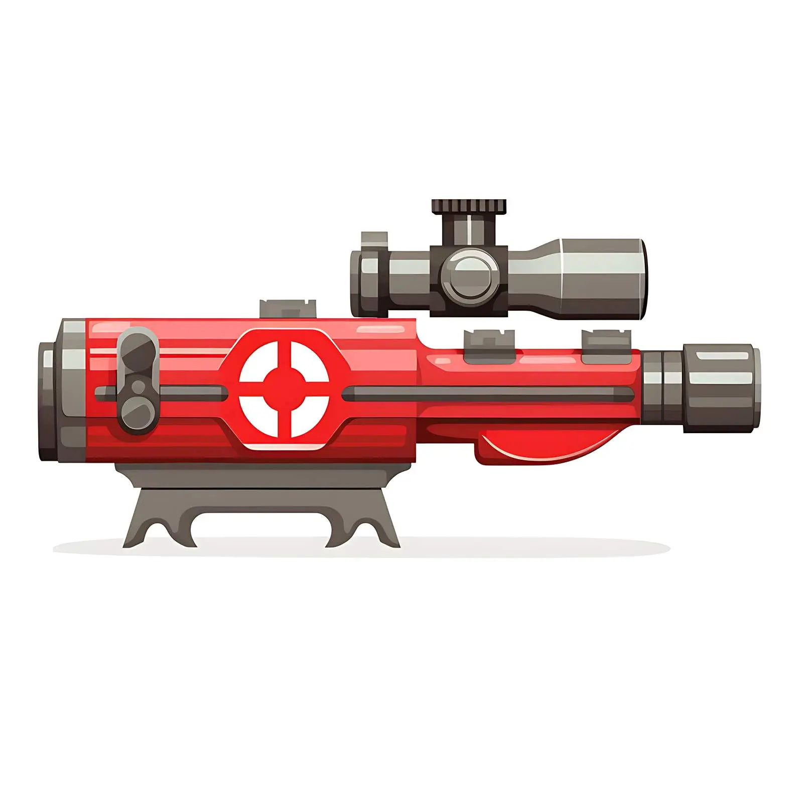 Conceptual Sniper Sight in National Flag Colors – free vector graphics image from Dotvec