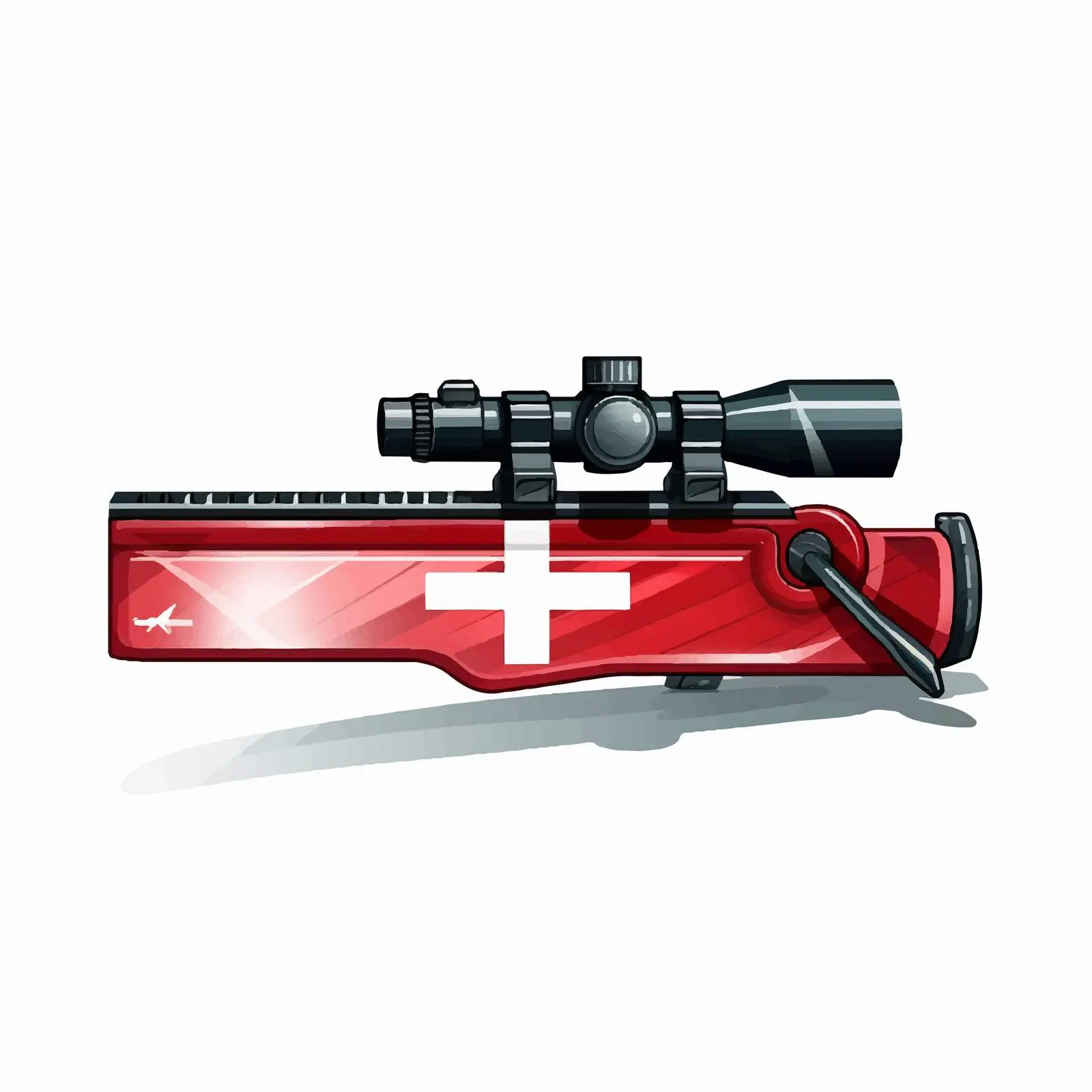 Sniper Sight Conceptual Graphic with National Flag Colors – free vector concepts image from Dotvec