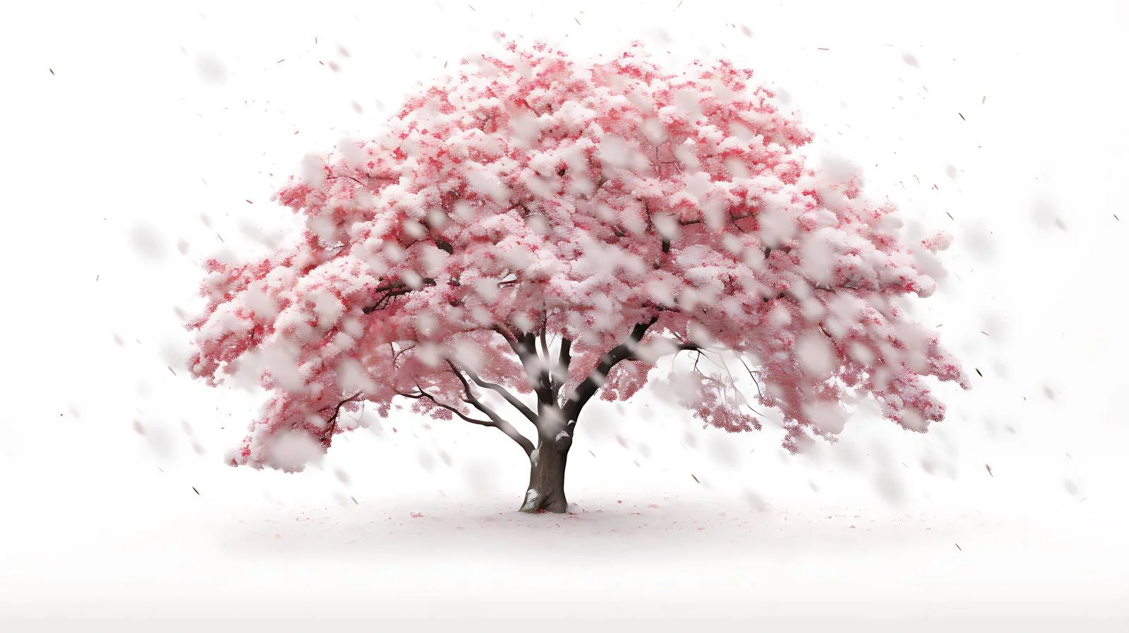 Snowflakes on Blooming Spring Tree Branch 792c9640-8f0a-42a3-8d1c-f0e64967367c — free download from Dotvec