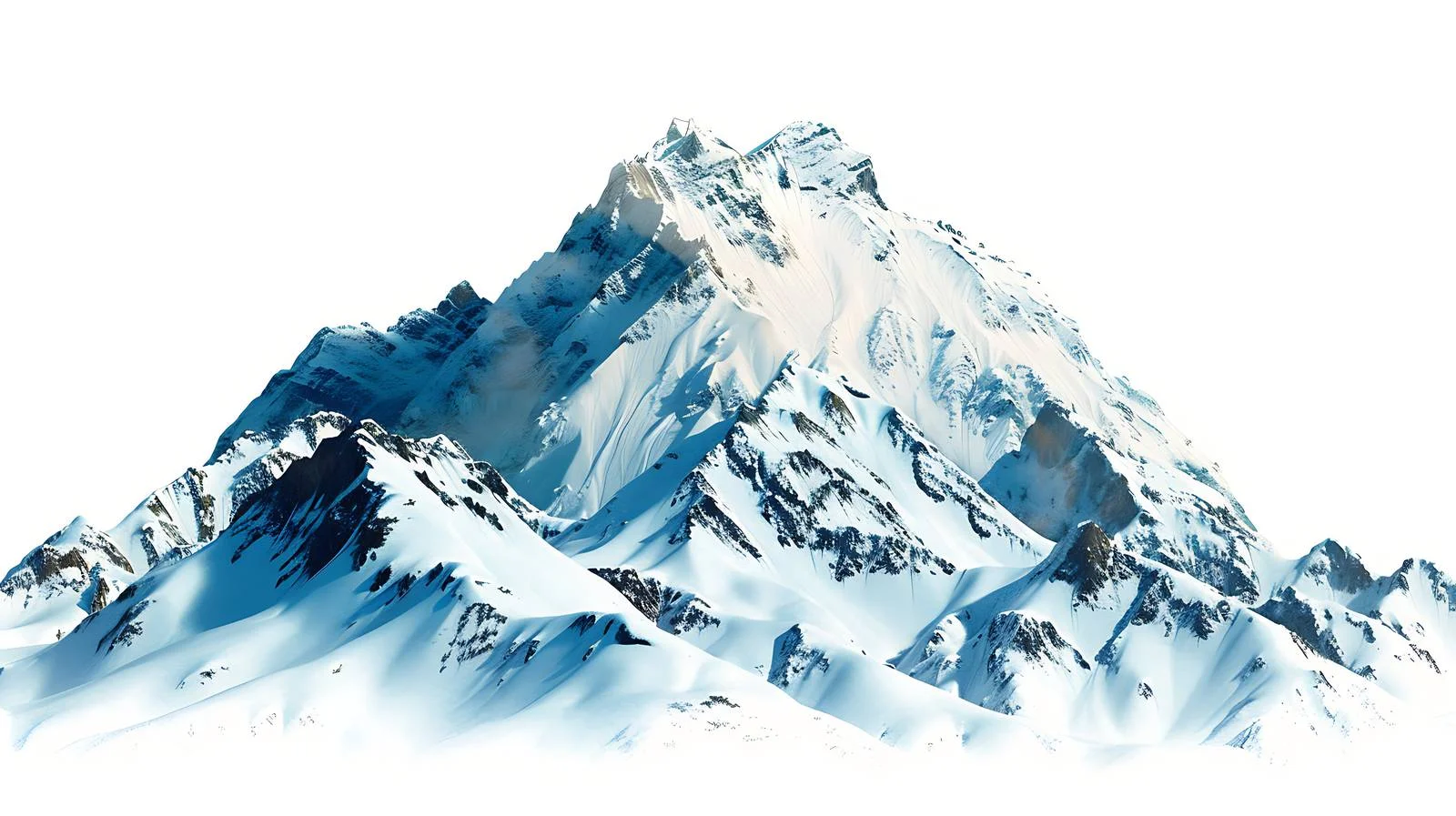 Snow Mountain Xizang Isolated White — free download from Dotvec