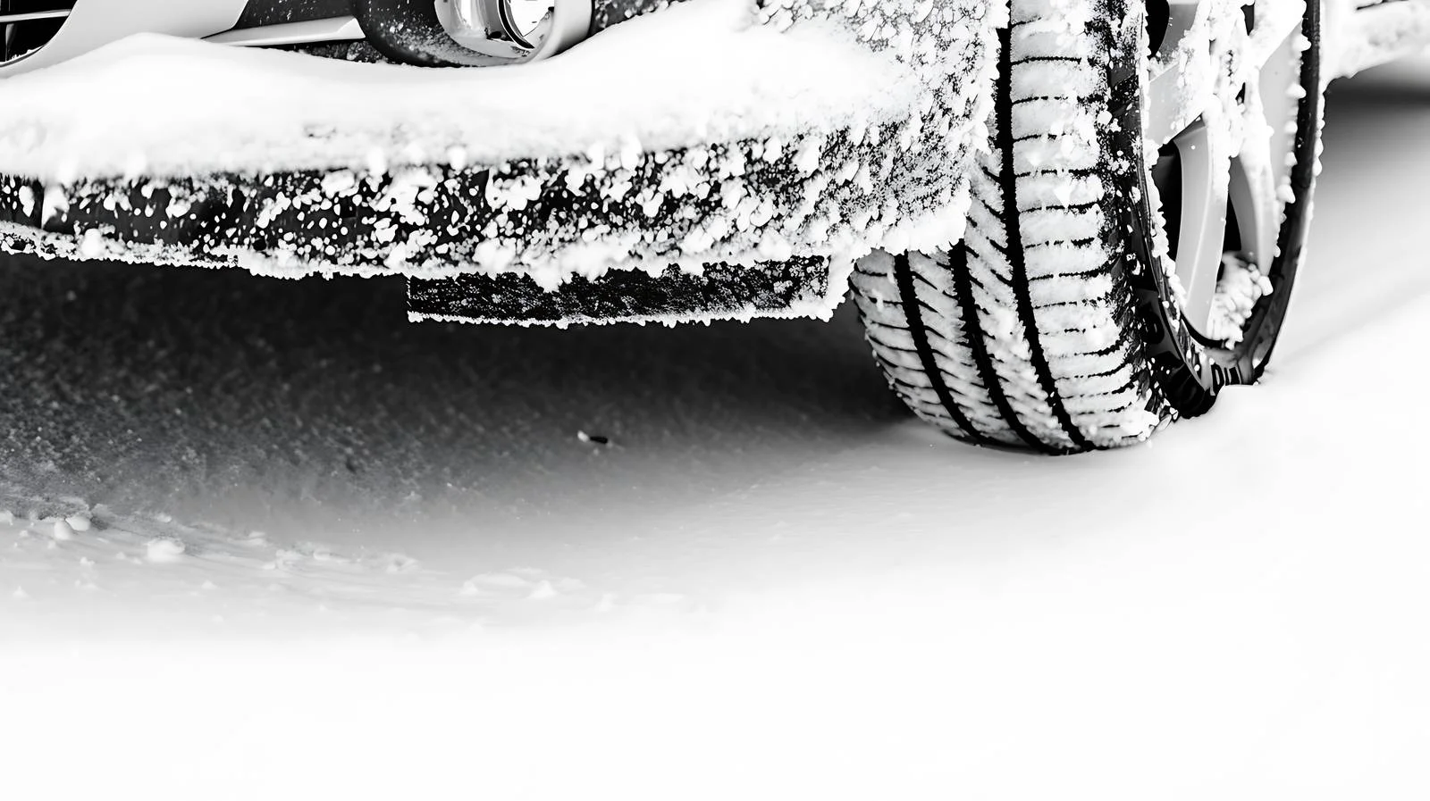 Frosty Design on Car Bumper Isolated White — free download from Dotvec
