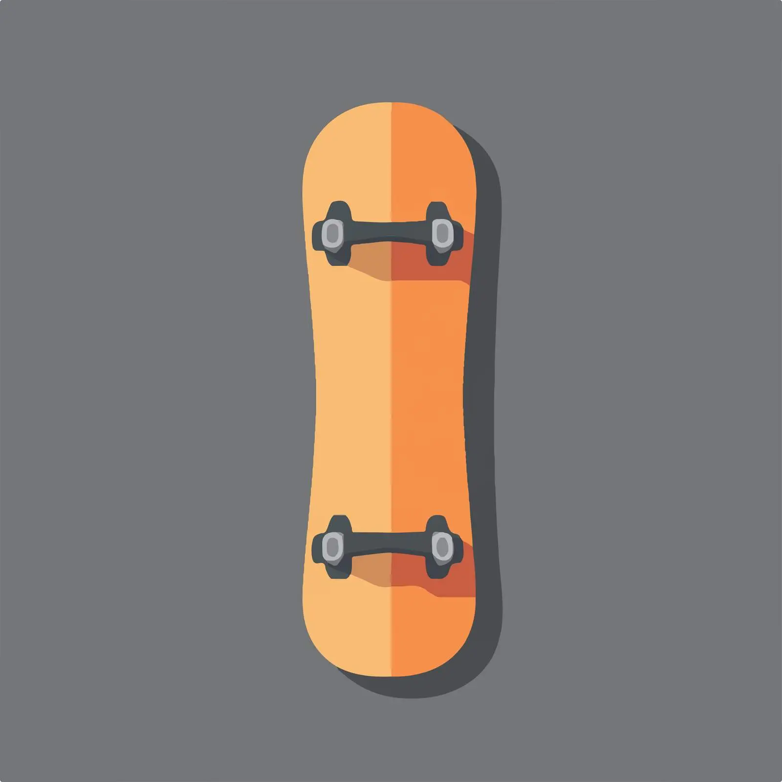 Flat Snowboarding Icon on Grey Background — free download from Dotvec