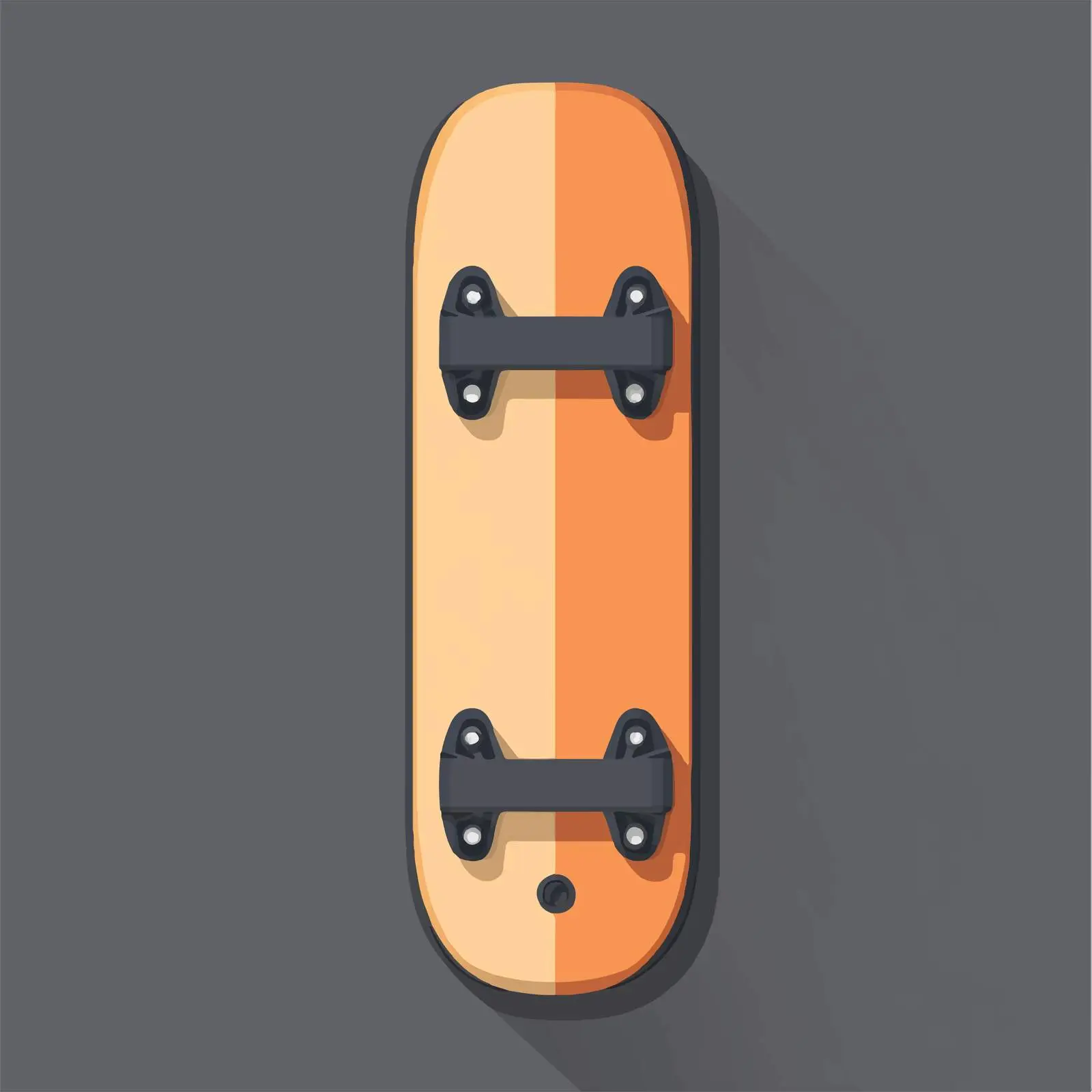 Flat Snowboarding Board Icon on Grey Background — free download from Dotvec