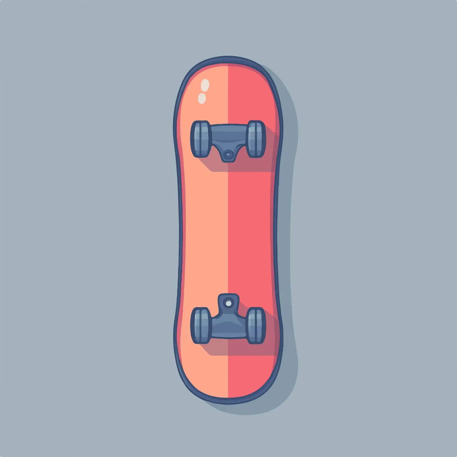 Flat Snowboarding Board Icon on Grey Background — free download from Dotvec