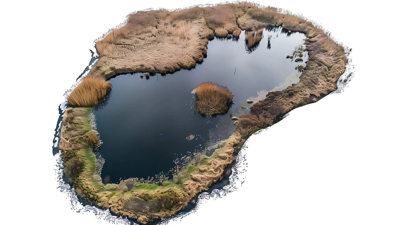 Serene Plaskie Lake Aerial Environmental View — free download from Dotvec