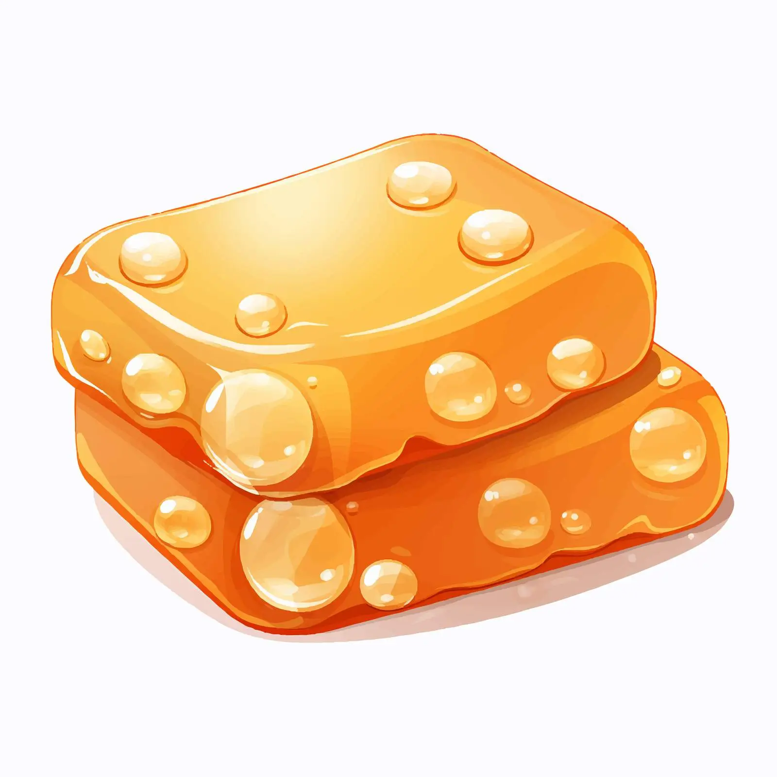 Isolated Soap Bar with Bubble on White Background — free download from Dotvec