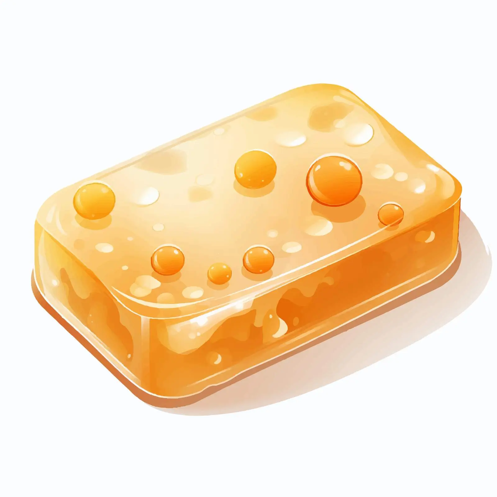 Isolated Soap Bar with Bubbles Illustration — free download from Dotvec
