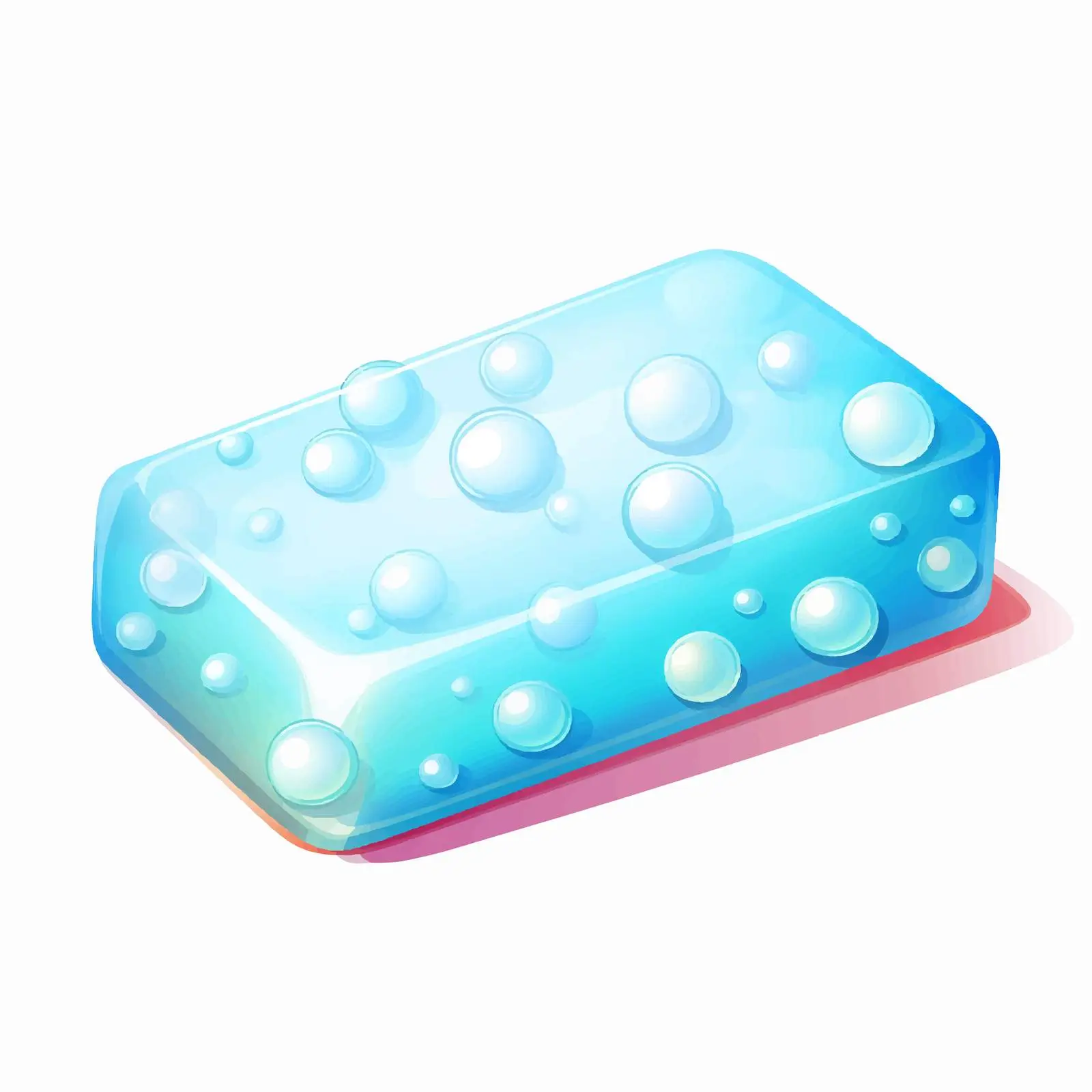 Isolated Soap Bar with Bubble Illustration — free download from Dotvec