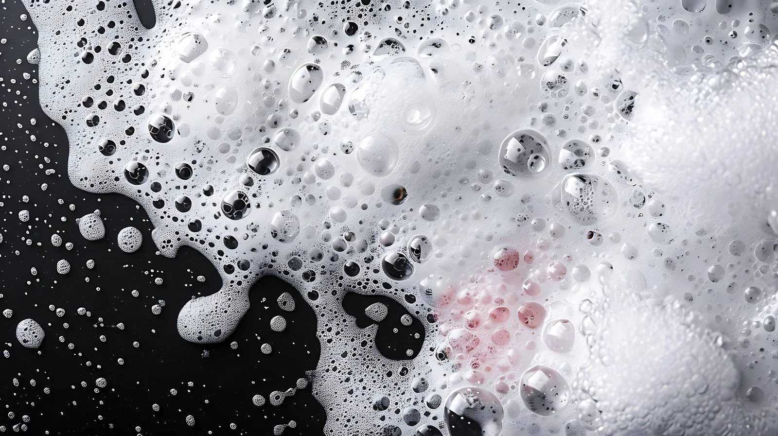 Ethereal Soap Suds on Black Surface — free download from Dotvec