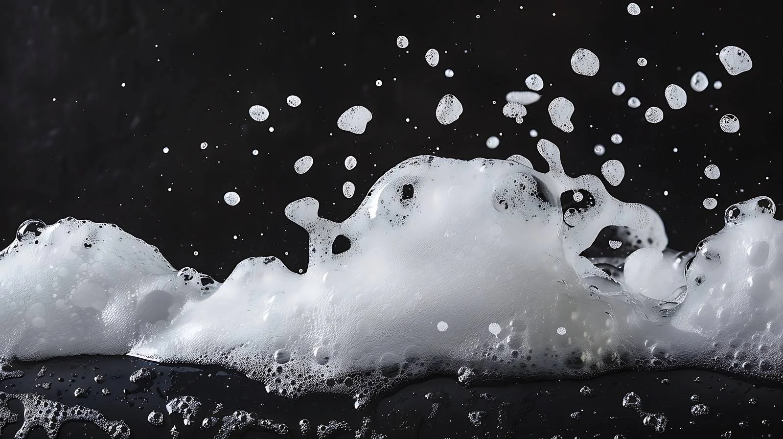 Elegant Soap Suds on White Surface — free download from Dotvec