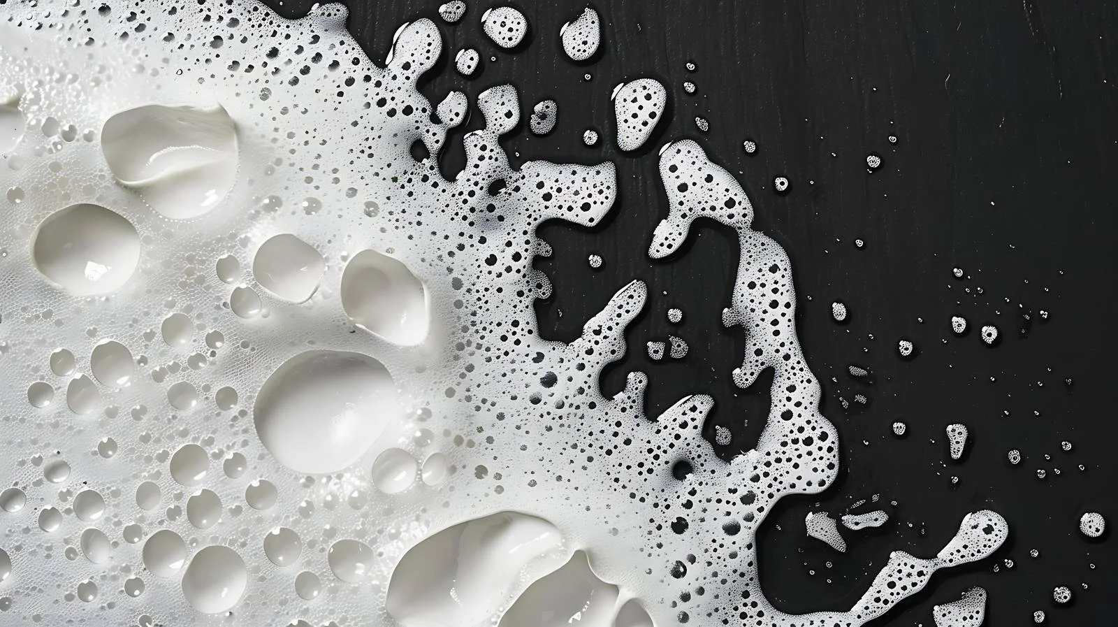 Ethereal Soap Suds on Dark Surface — free download from Dotvec