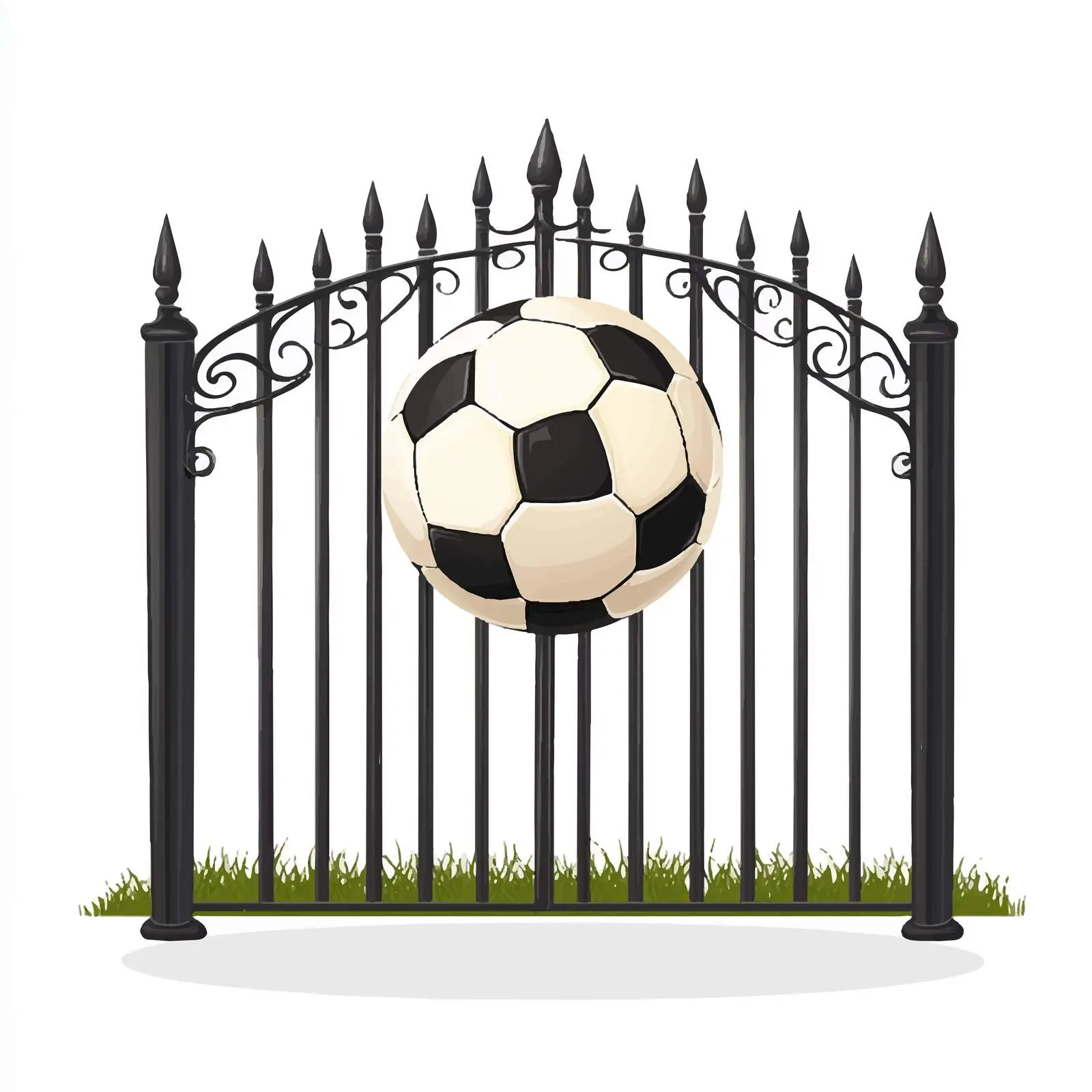 Vector Soccer Ball and Goal Illustration — free download from Dotvec
