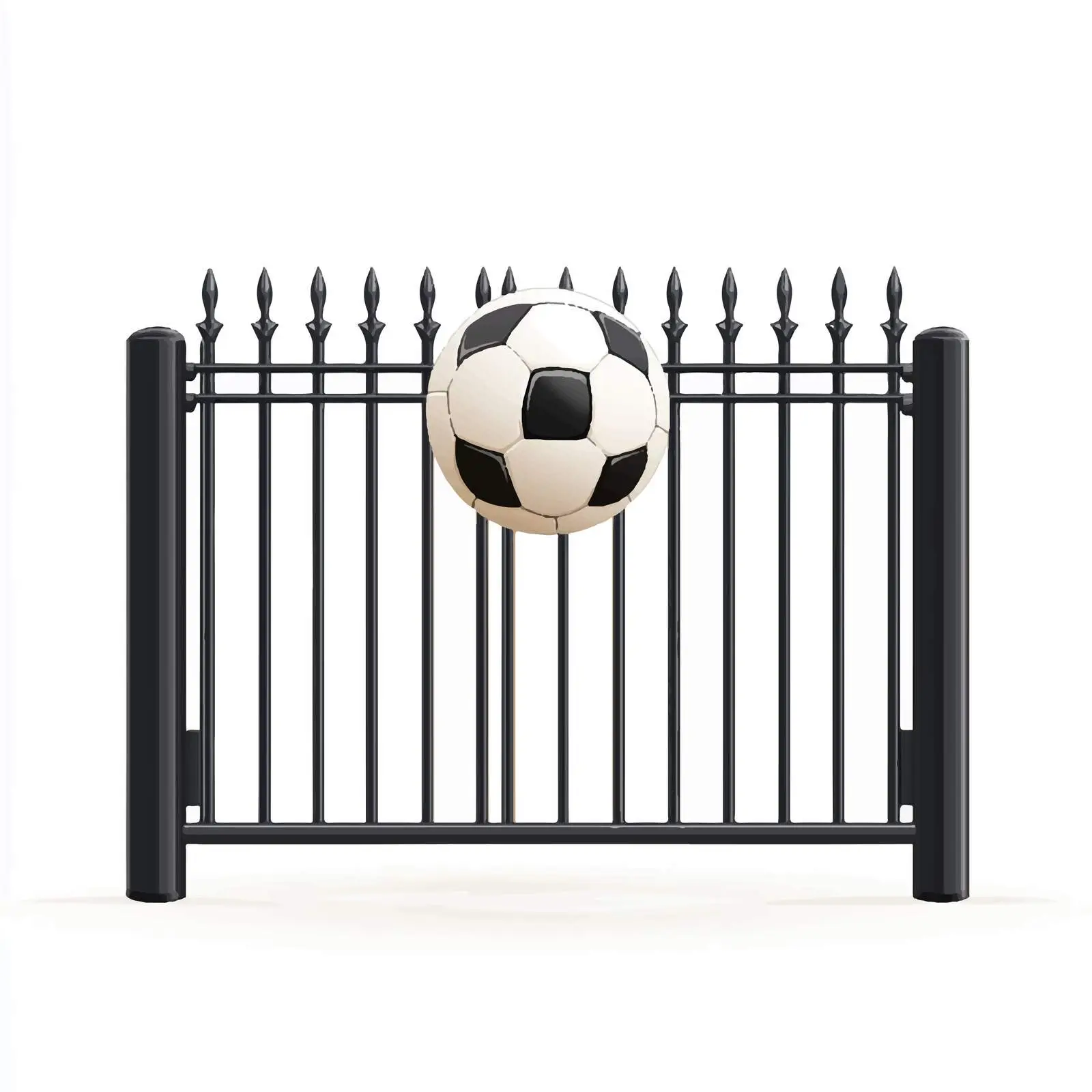 Vector Soccer Ball and Goal Post Illustration — free download from Dotvec